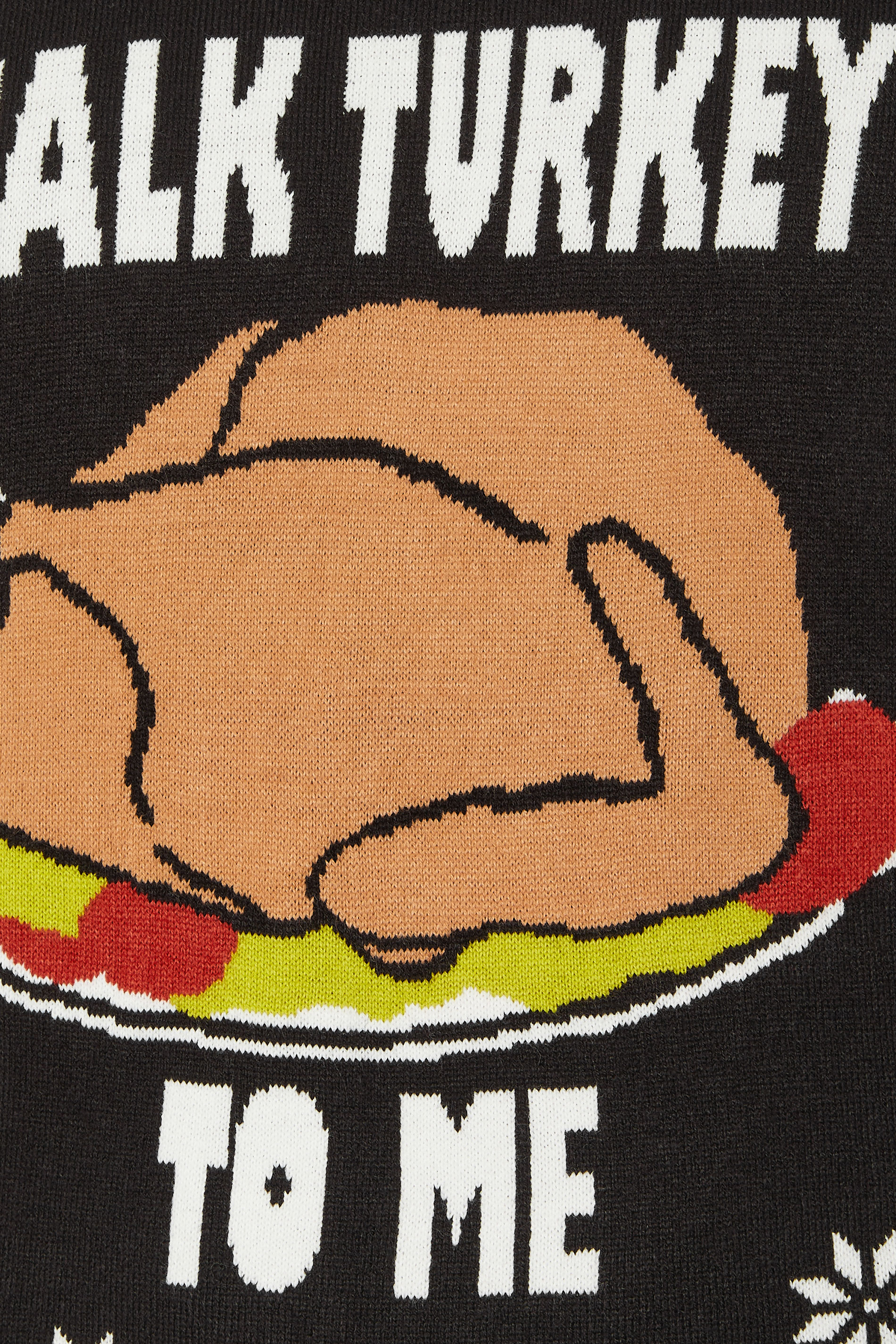 BadRhino Big & Tall Black 'Talk Turkey To Me' Christmas Jumper | BadRhino 7
