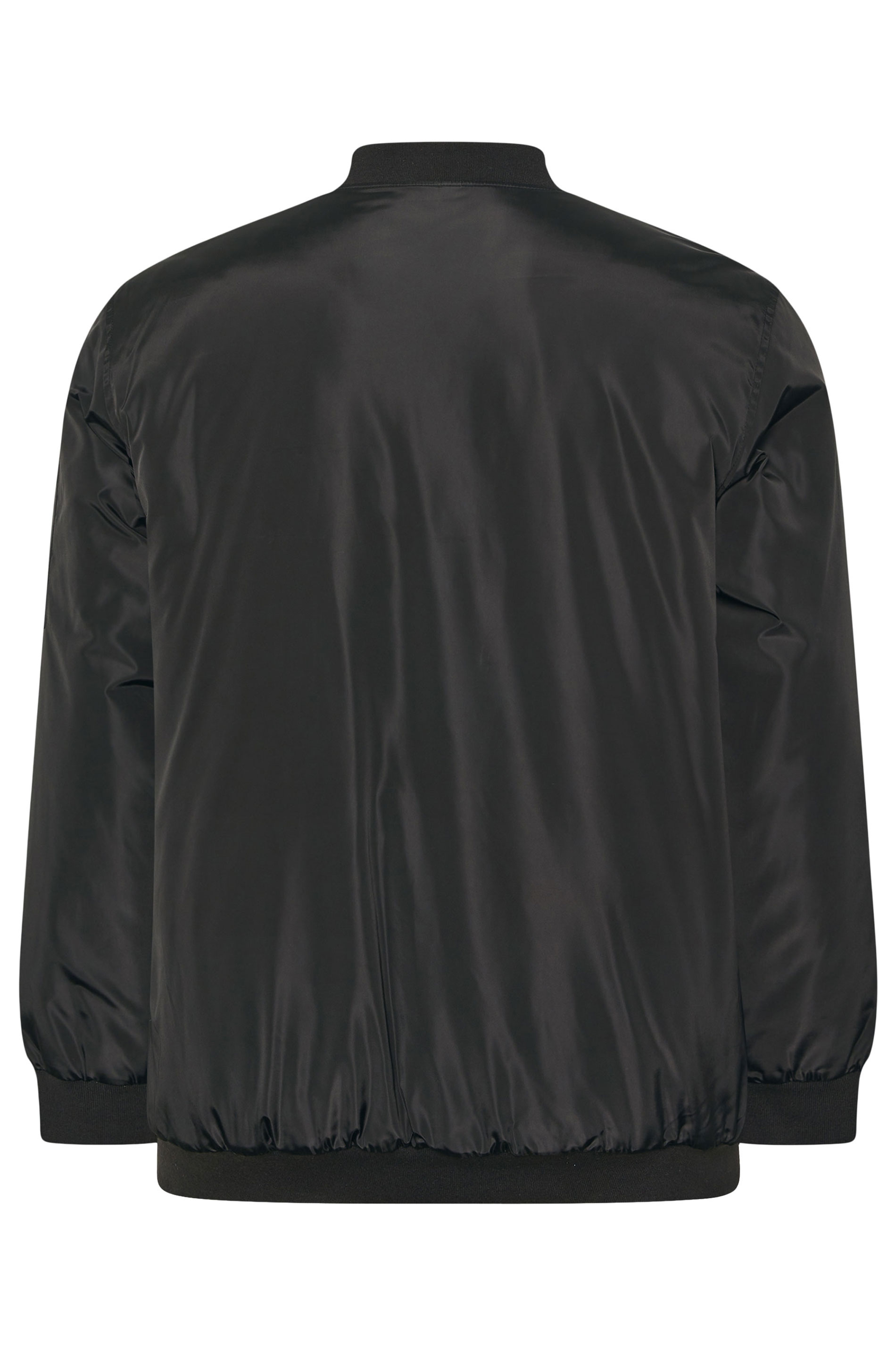  BadRhino Big & Tall Black Zip Through Bomber Jacket | BadRhino 8
