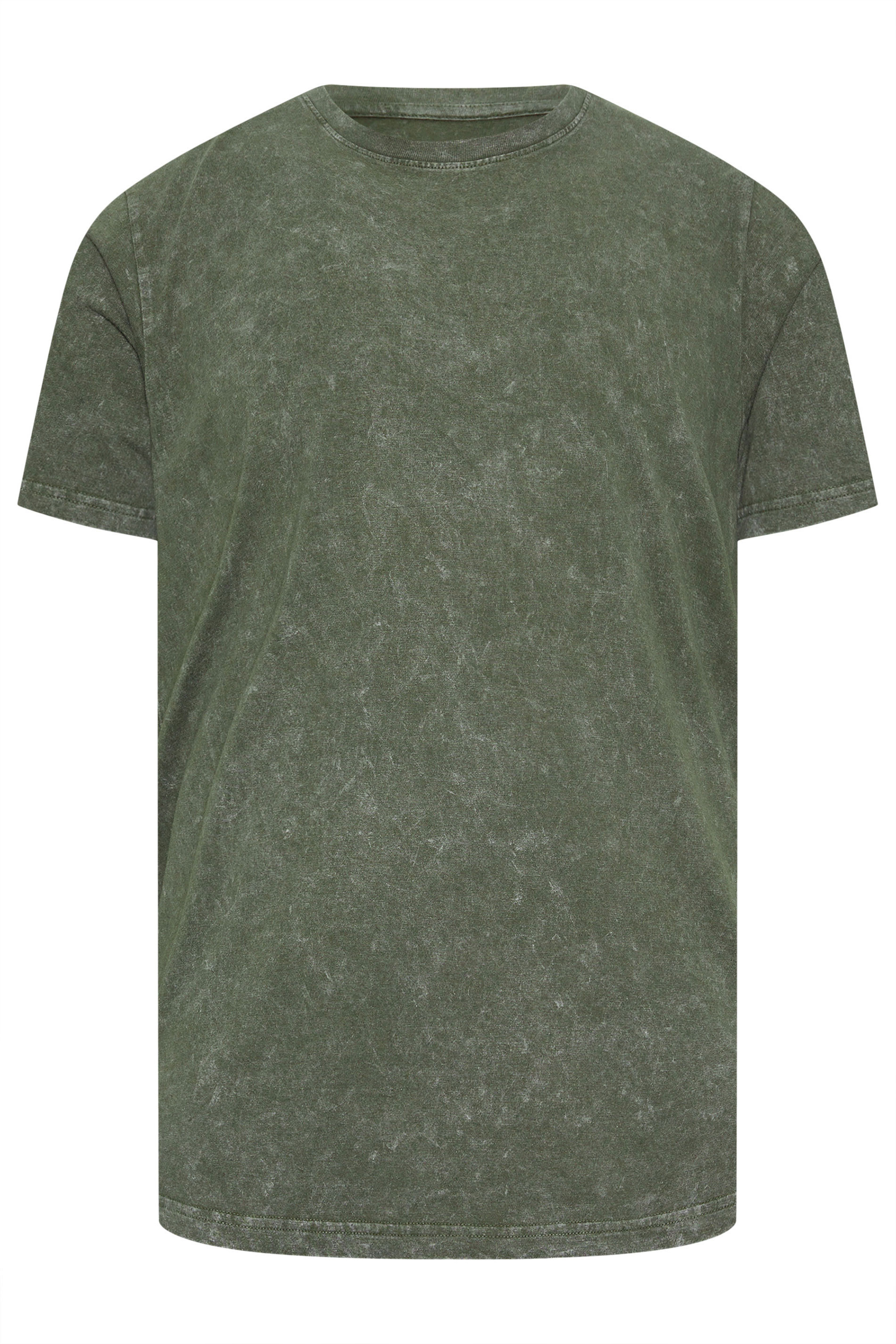 BadRhino Big & Tall Khaki Green Acid Wash T-Shirt | BadRhino 6