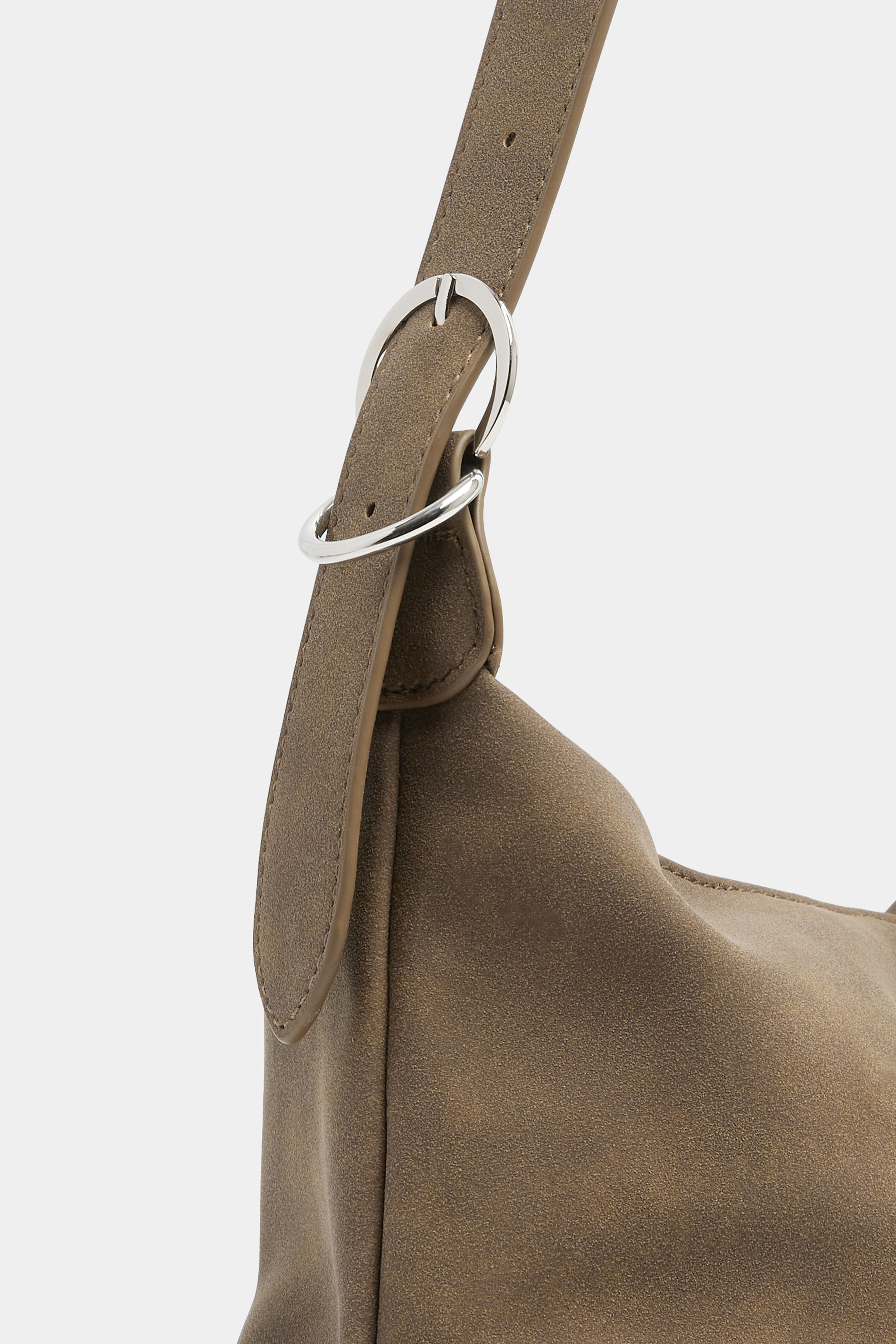 Natural Brown Faux Suede Tote Bag | Yours Clothing 4