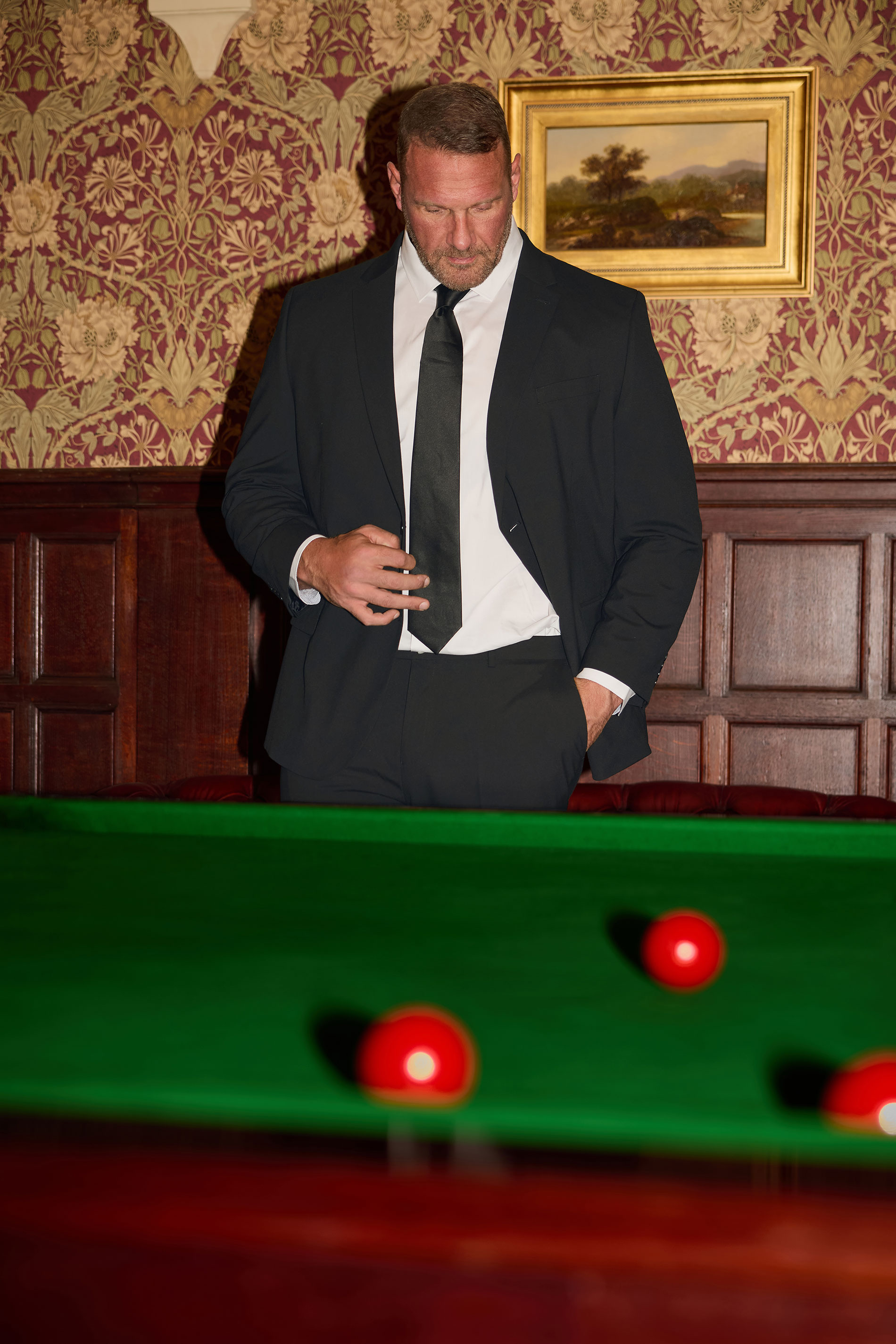 BadRhino Big & Tall Black Plain Suit Jacket | BadRhino 2