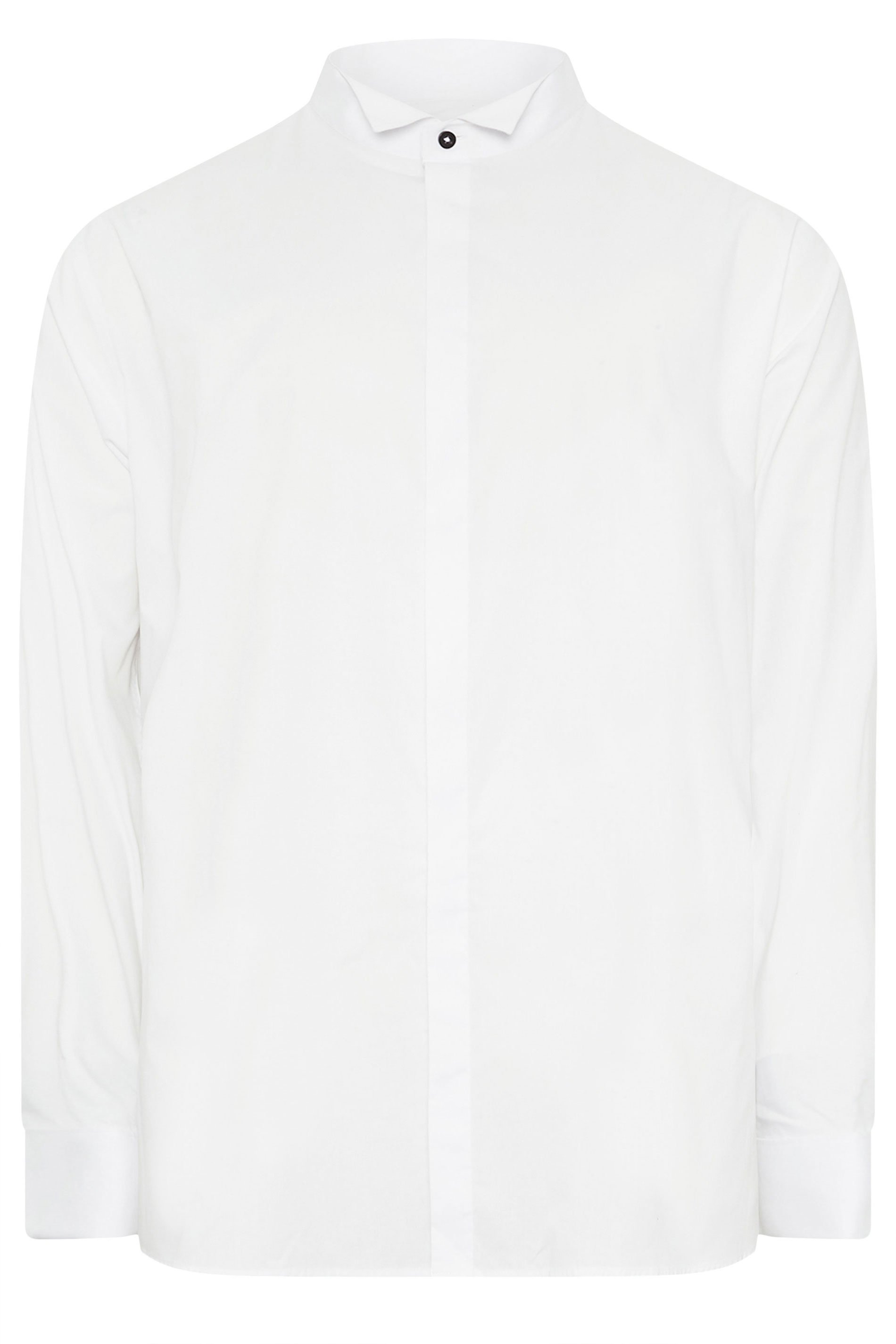 BadRhino Big & Tall White Wing Collar Formal Shirt | BadRhino 4