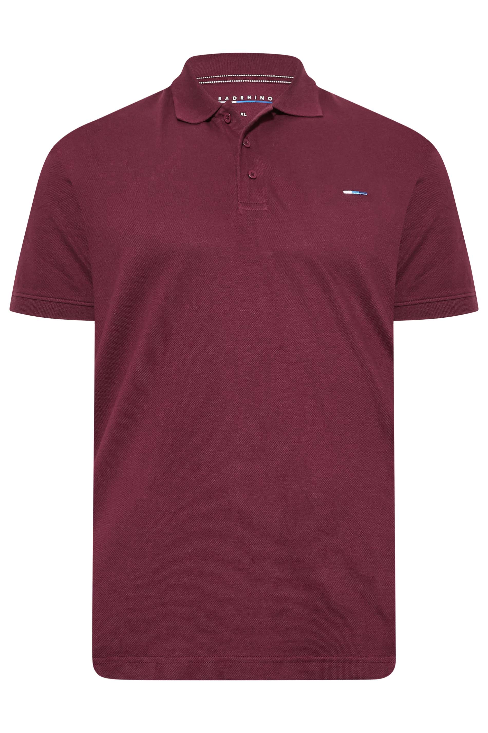 BadRhino Big & Tall Dark Red Essential Polo Shirt | BadRhino 3