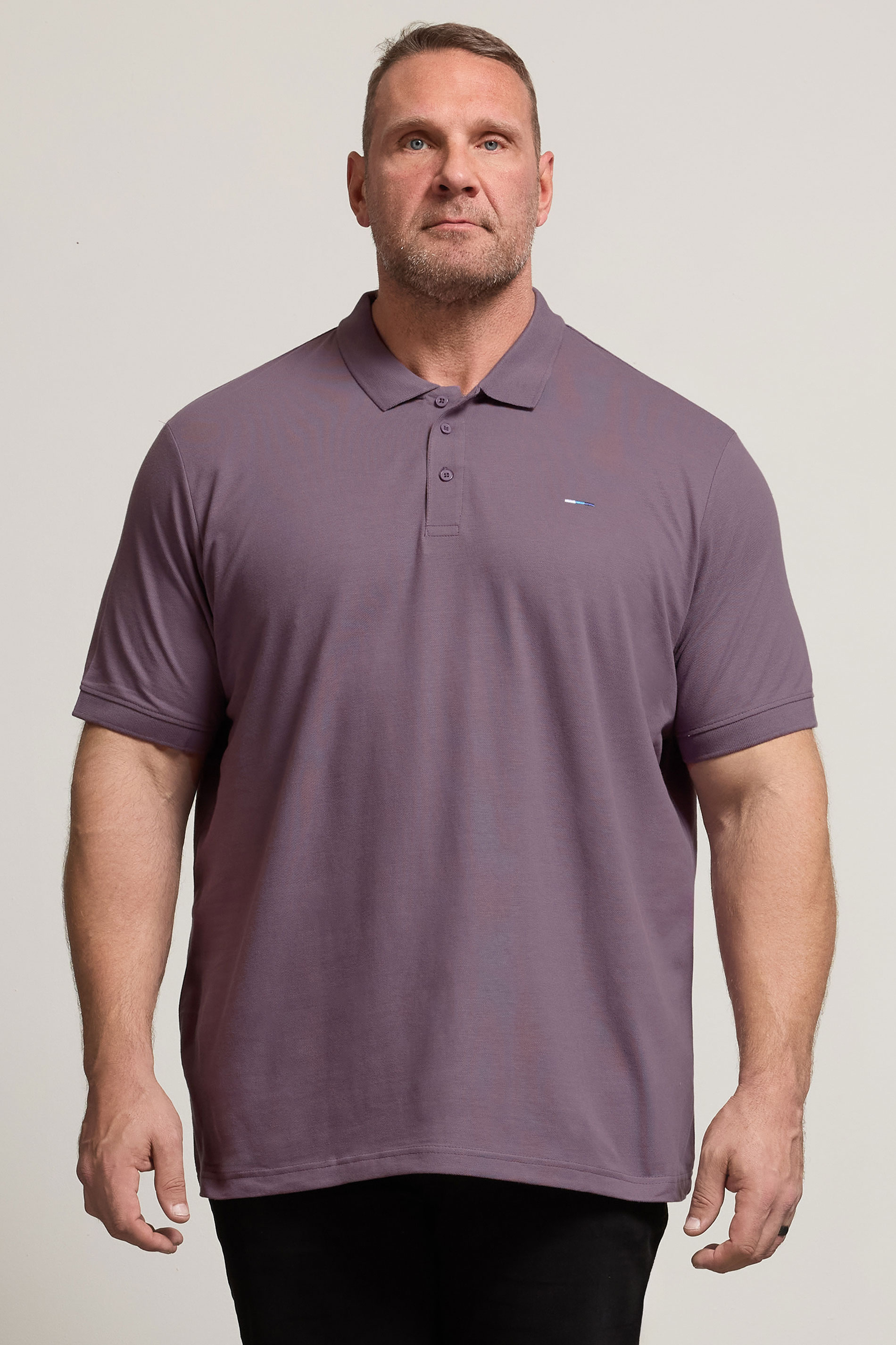 BadRhino Big & Tall 3 PACK Green & Plum Purple Polo Shirts | BadRhino 2