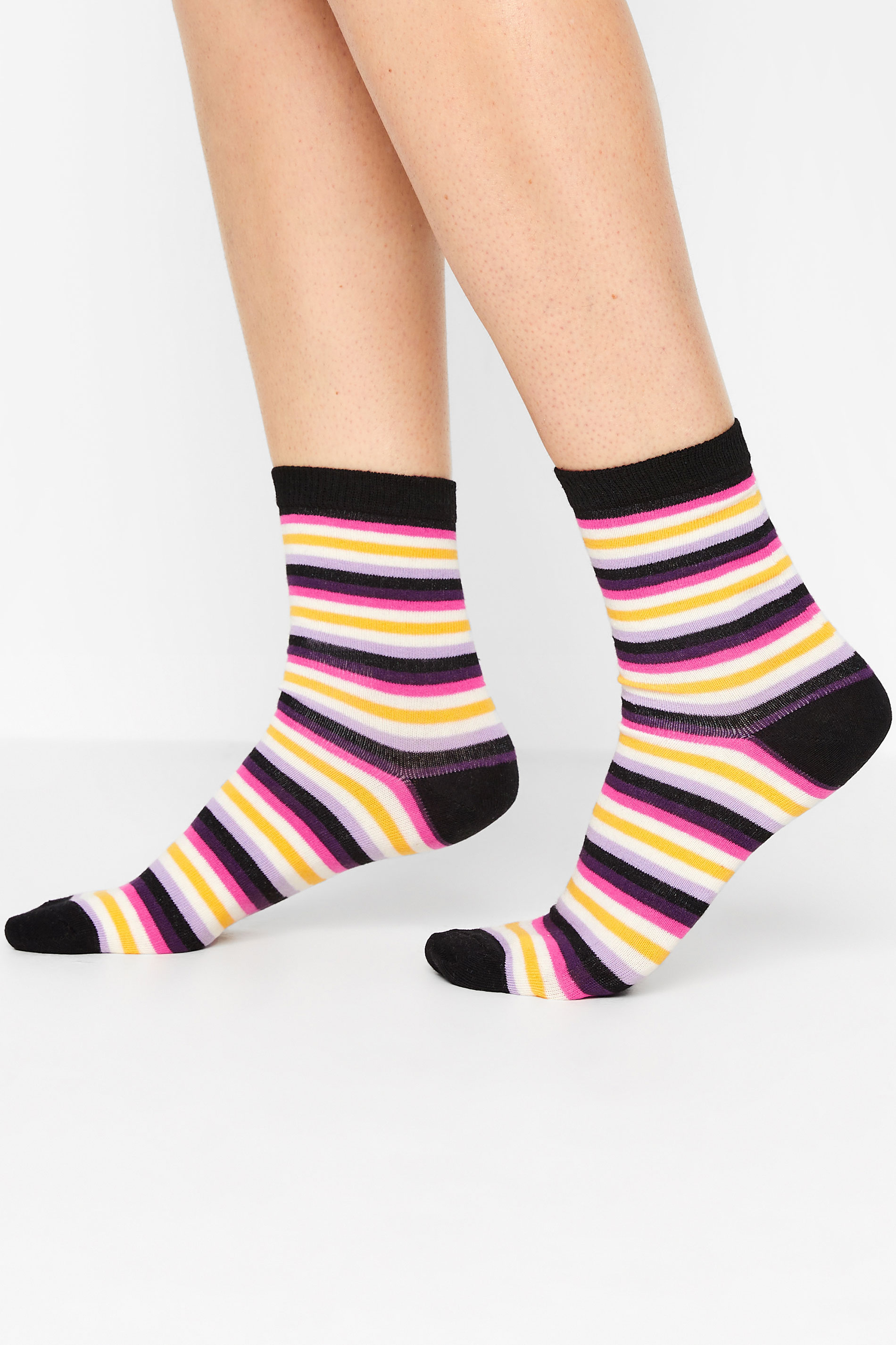 LTS Tall Women's 3 PACK Star & Stripe Print Ankle Socks | Long Tall Sally 2
