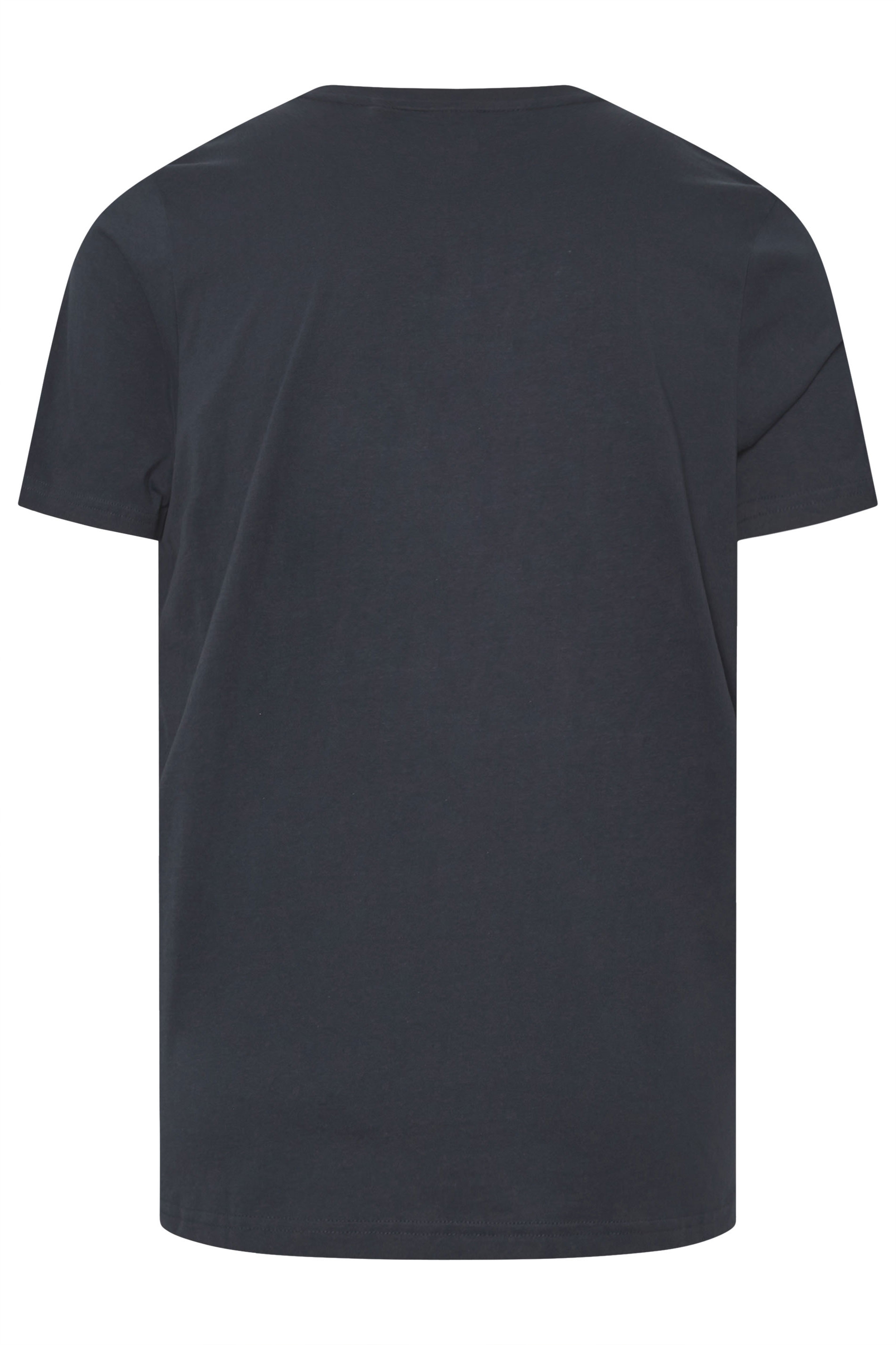 LAMBRETTA Big & Tall Navy Blue Target Quadrant T-Shirt | BadRhino 4