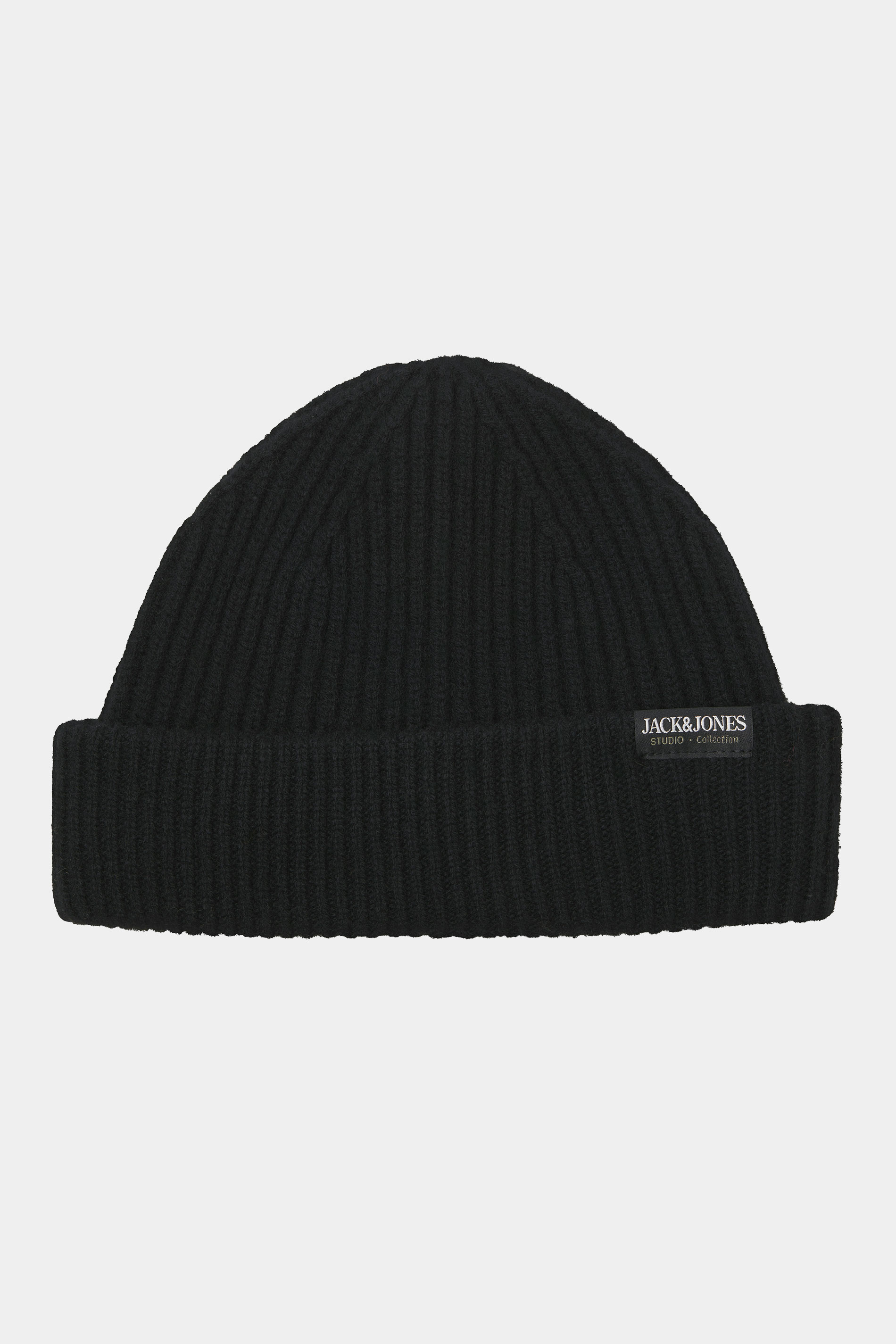 JACK & JONES Big & Tall Black Wool Beanie | BadRhino 1