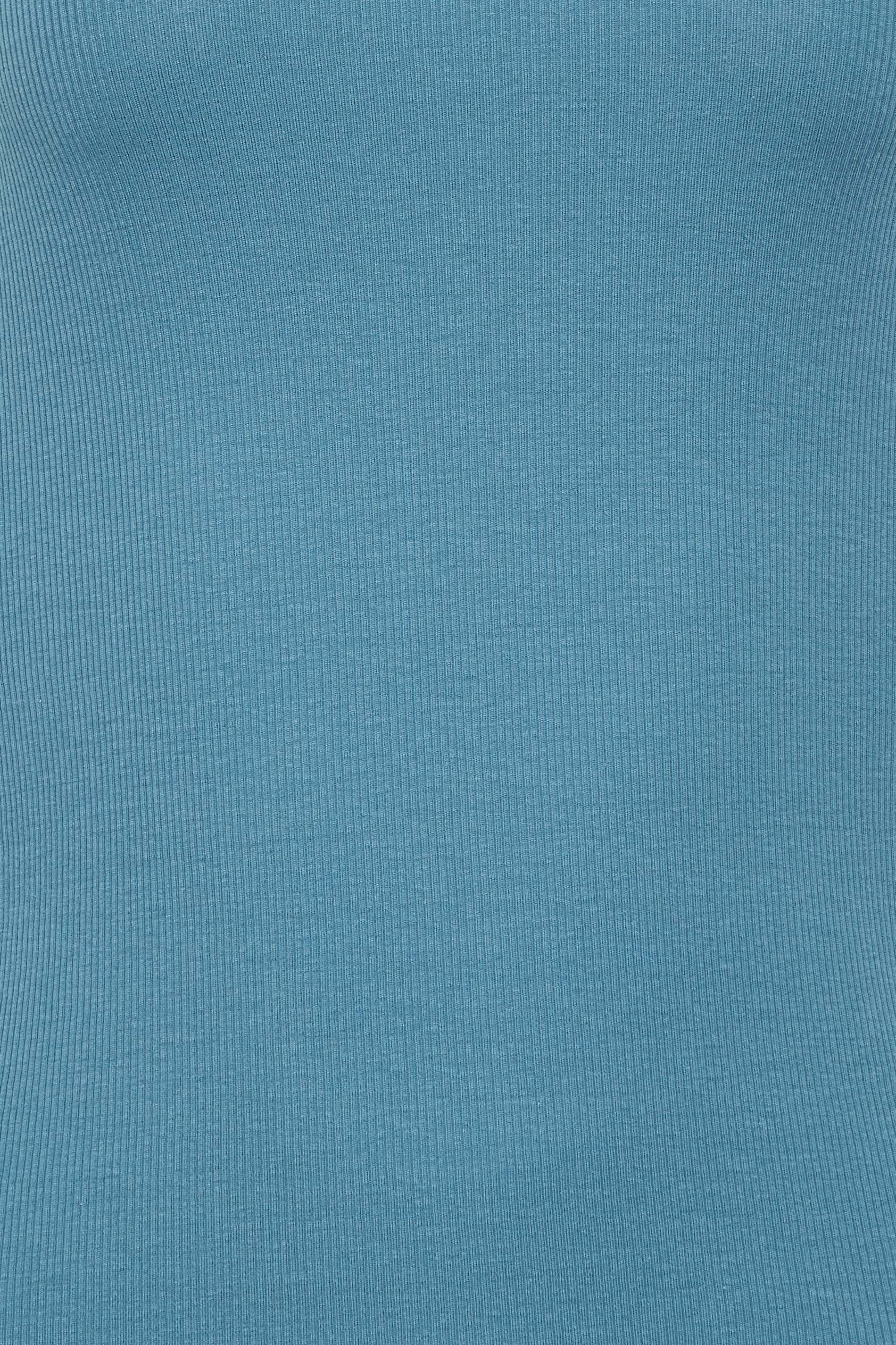 LTS Tall Women's Denim Blue Halter Neck Vest Top | Long Tall Sally 5