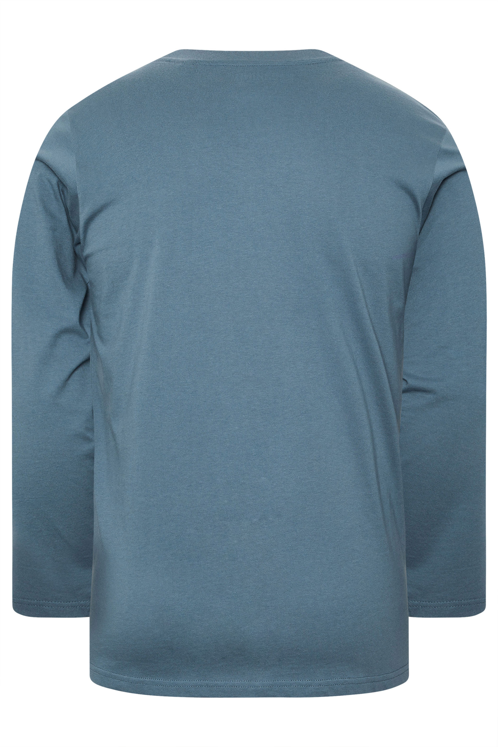 BadRhino Big & Tall Petrol Blue Extra Long Core Long Sleeve T-Shirt | BadRhino 6