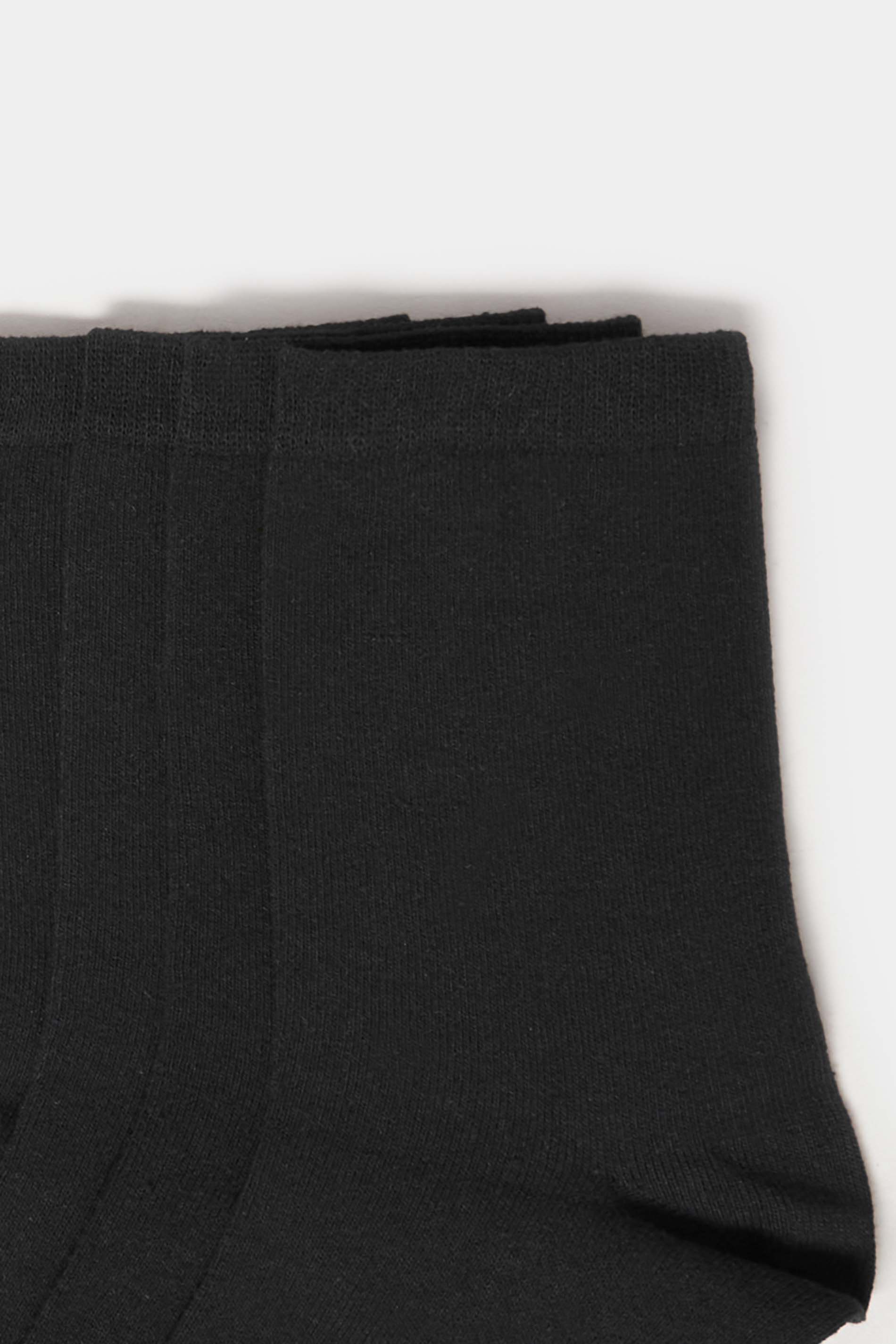 LTS 4 PACK Black Plain Ankle Socks | Long Tall Sally 3