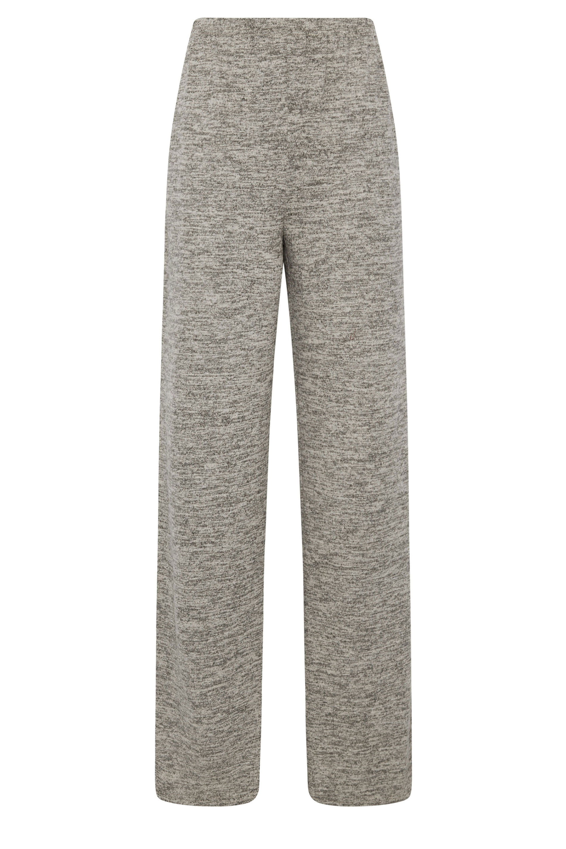 LTS Tall Grey Marl Soft Touch Wide Leg Trousers | Long Tall Sally 4