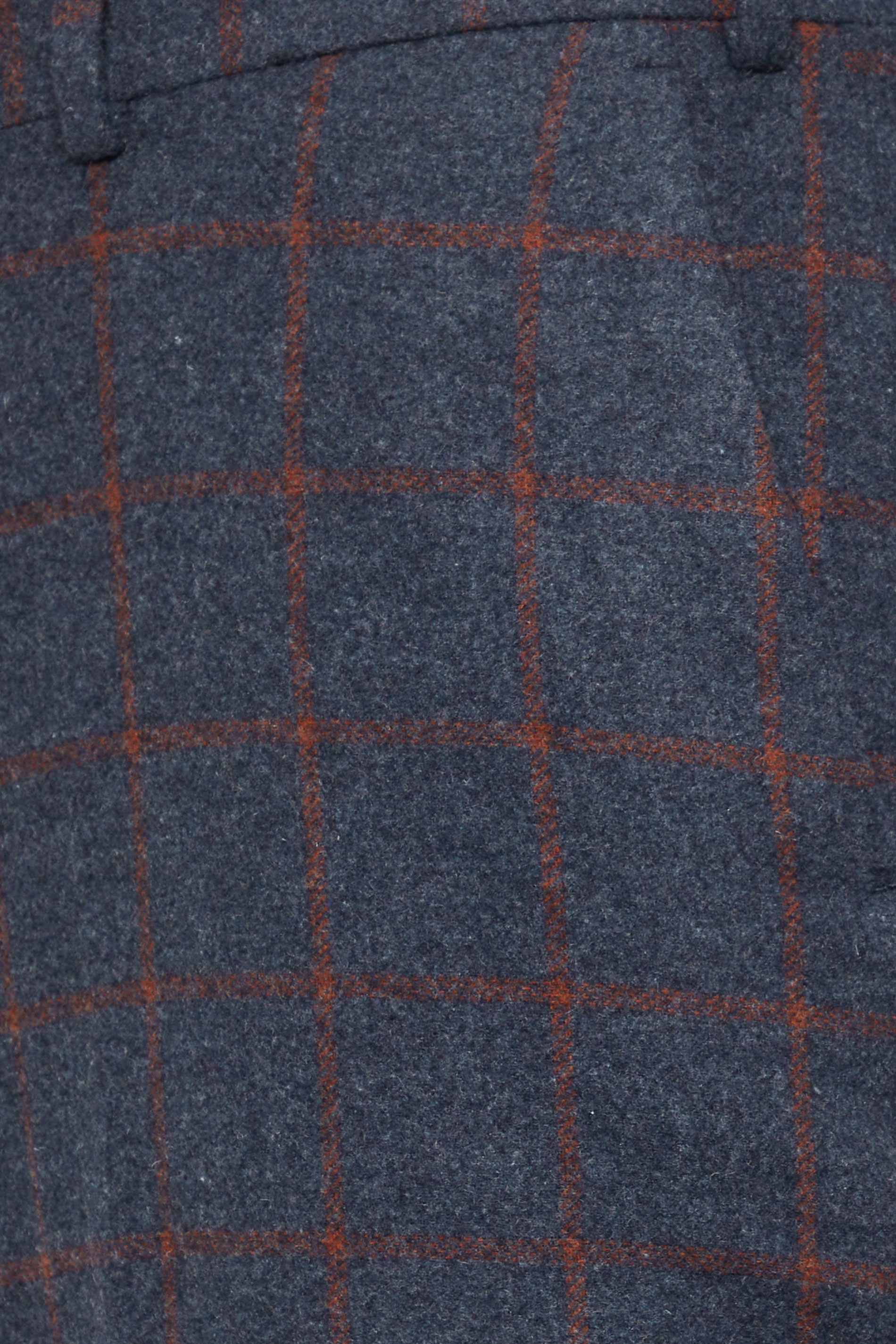 BadRhino Tailoring Big & Tall Blue & Red Checked Suit Trousers | BadRhino 6