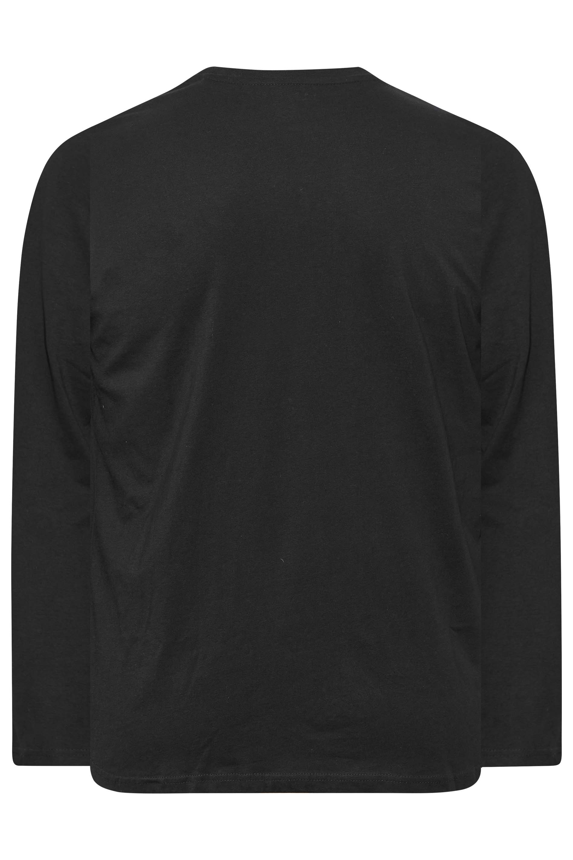 BadRhino Black Plain Long Sleeve T-Shirt | BadRhino 7