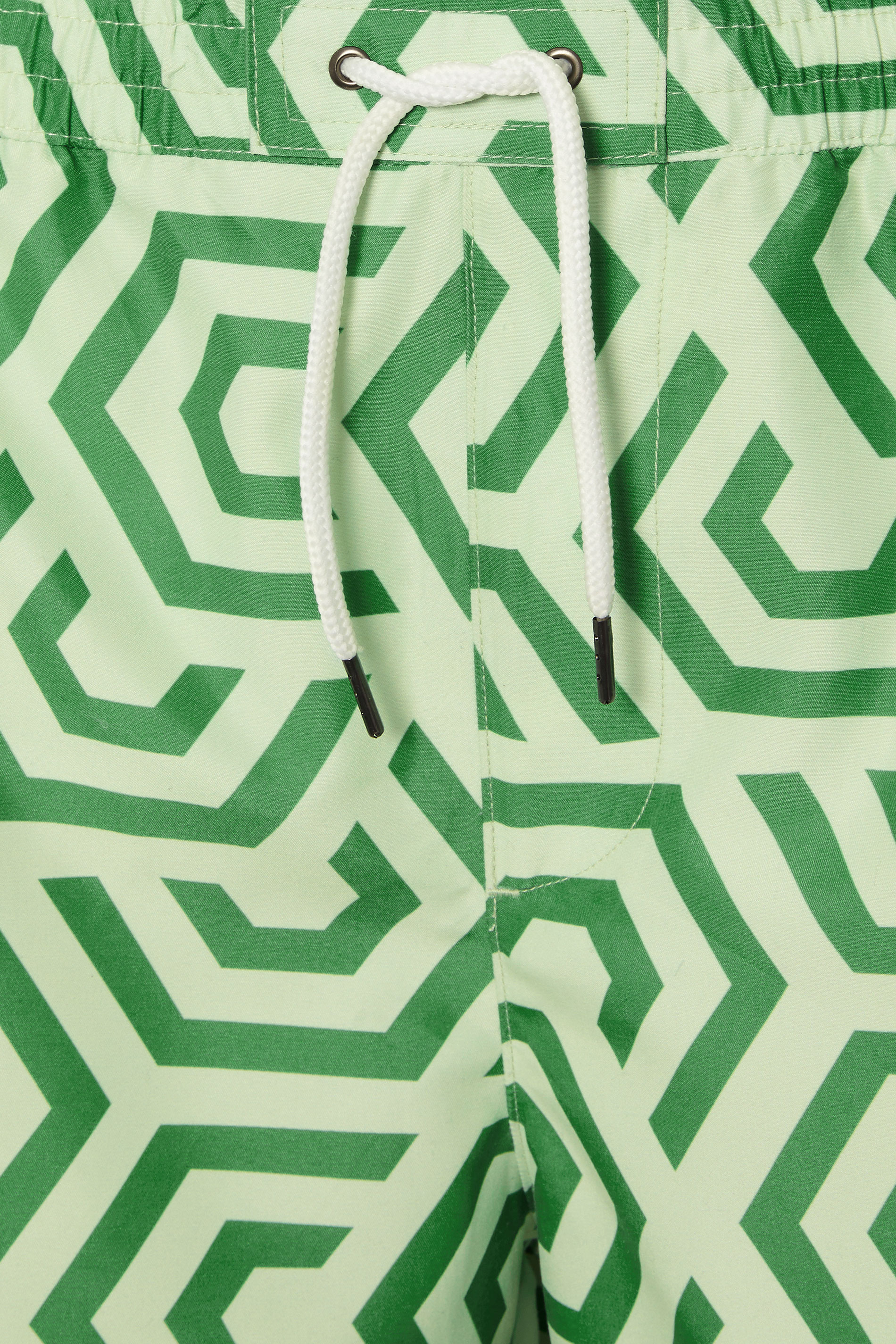 BadRhino Big & Tall Green Geometric Swim Shorts | BadRhino 6