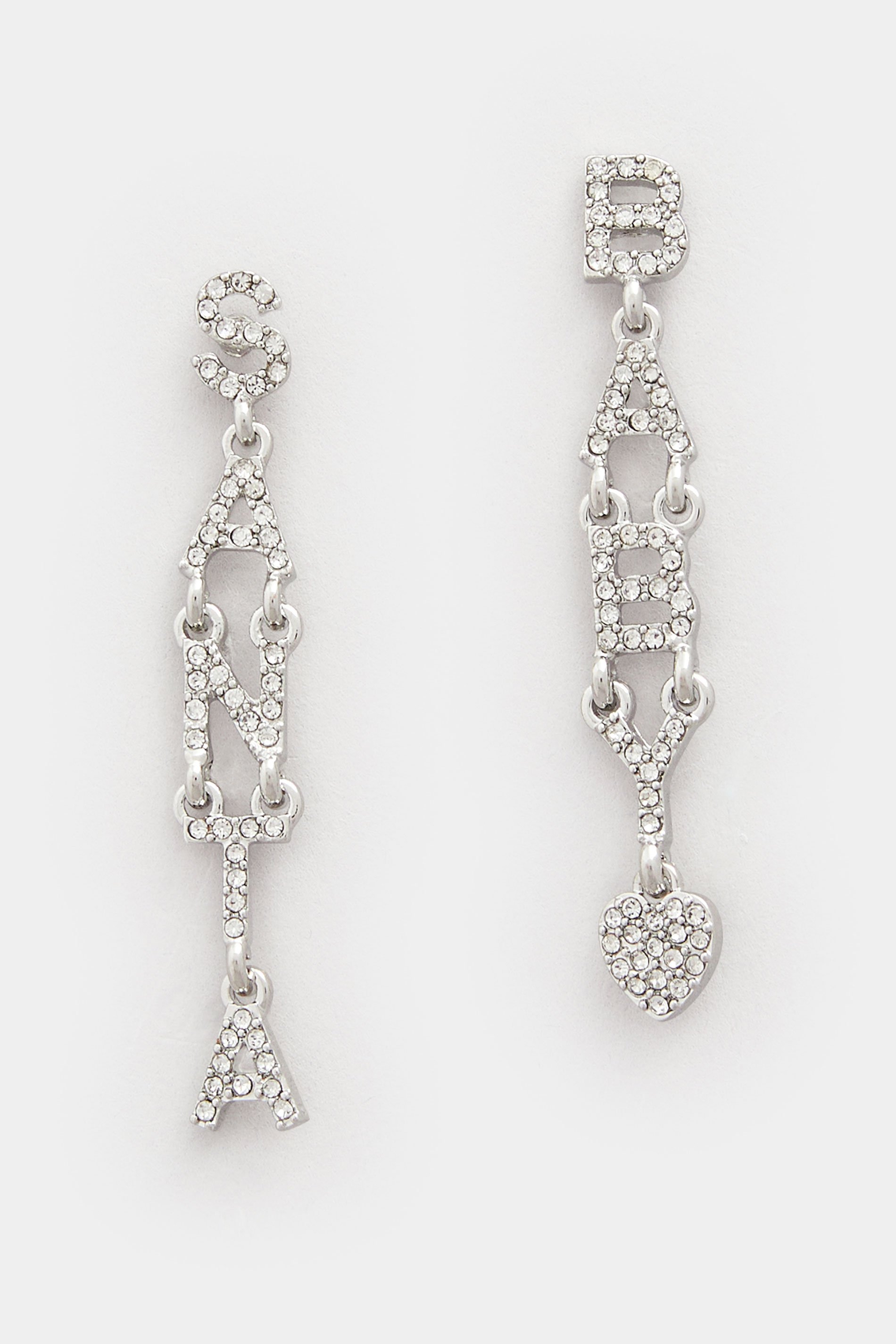 Gold Tone 'Santa Baby' Christmas Novelty Earrings | Yours Clothing 2