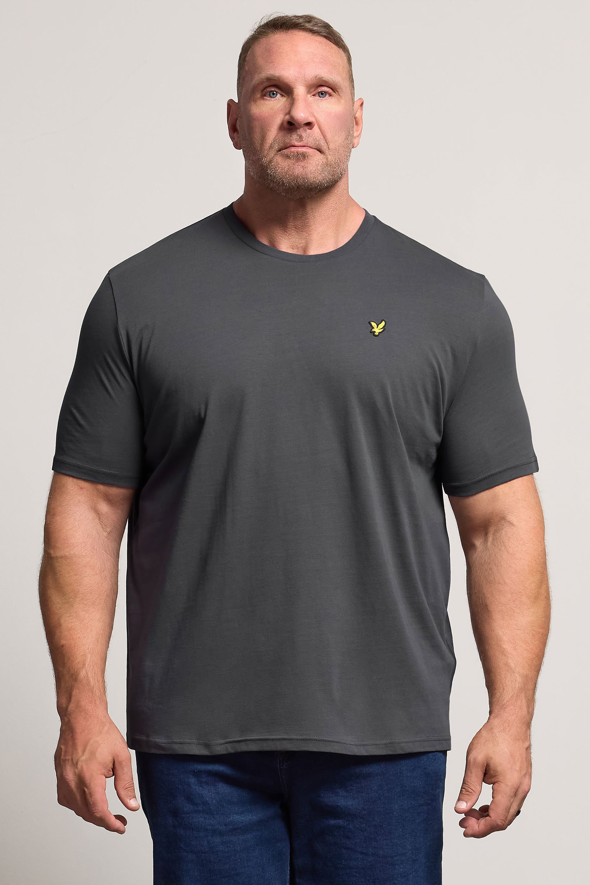LYLE & SCOTT Big & Tall Grey Core T-Shirt | BadRhino 1