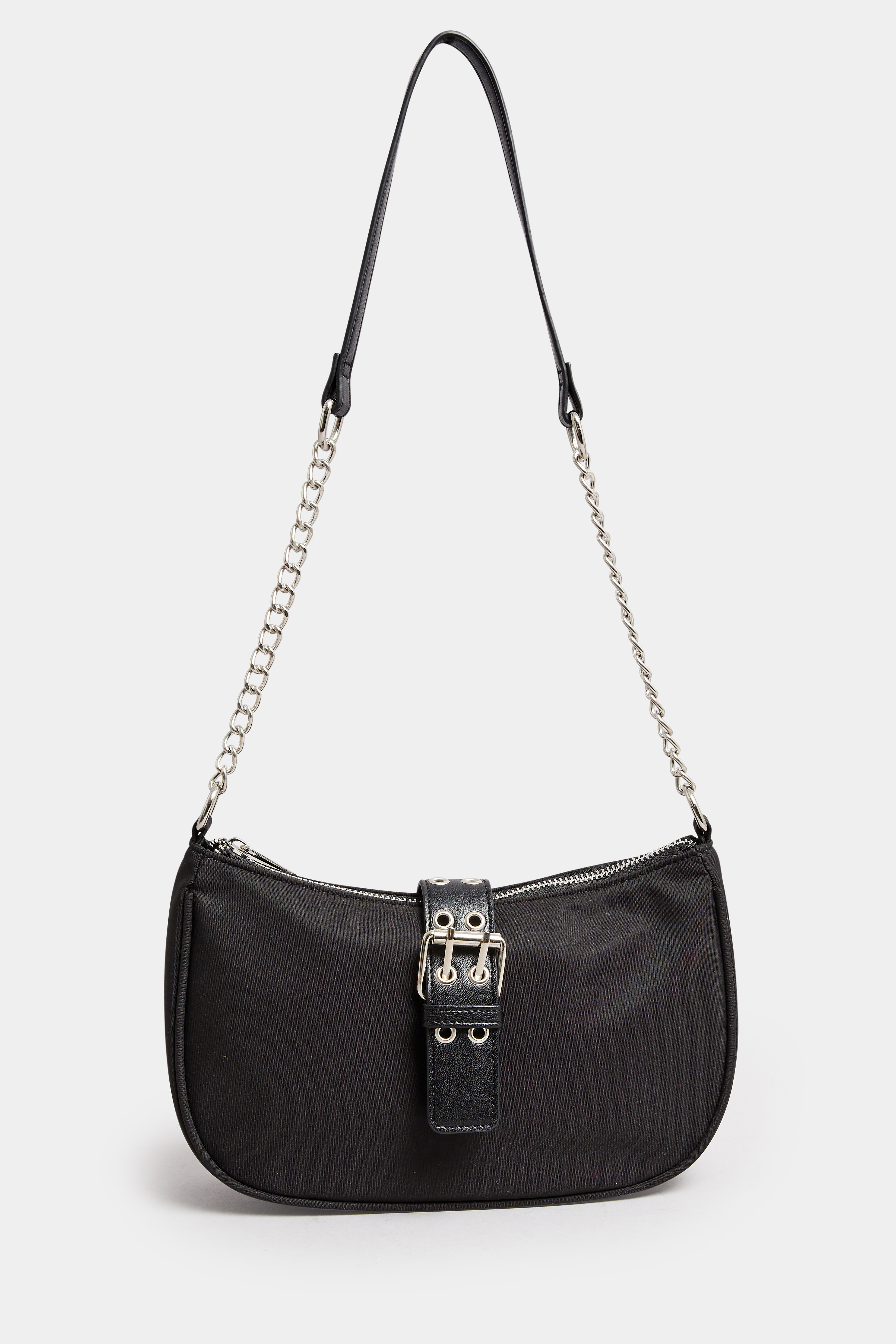 Black Front Buckle Detail Shoulder Bag 3