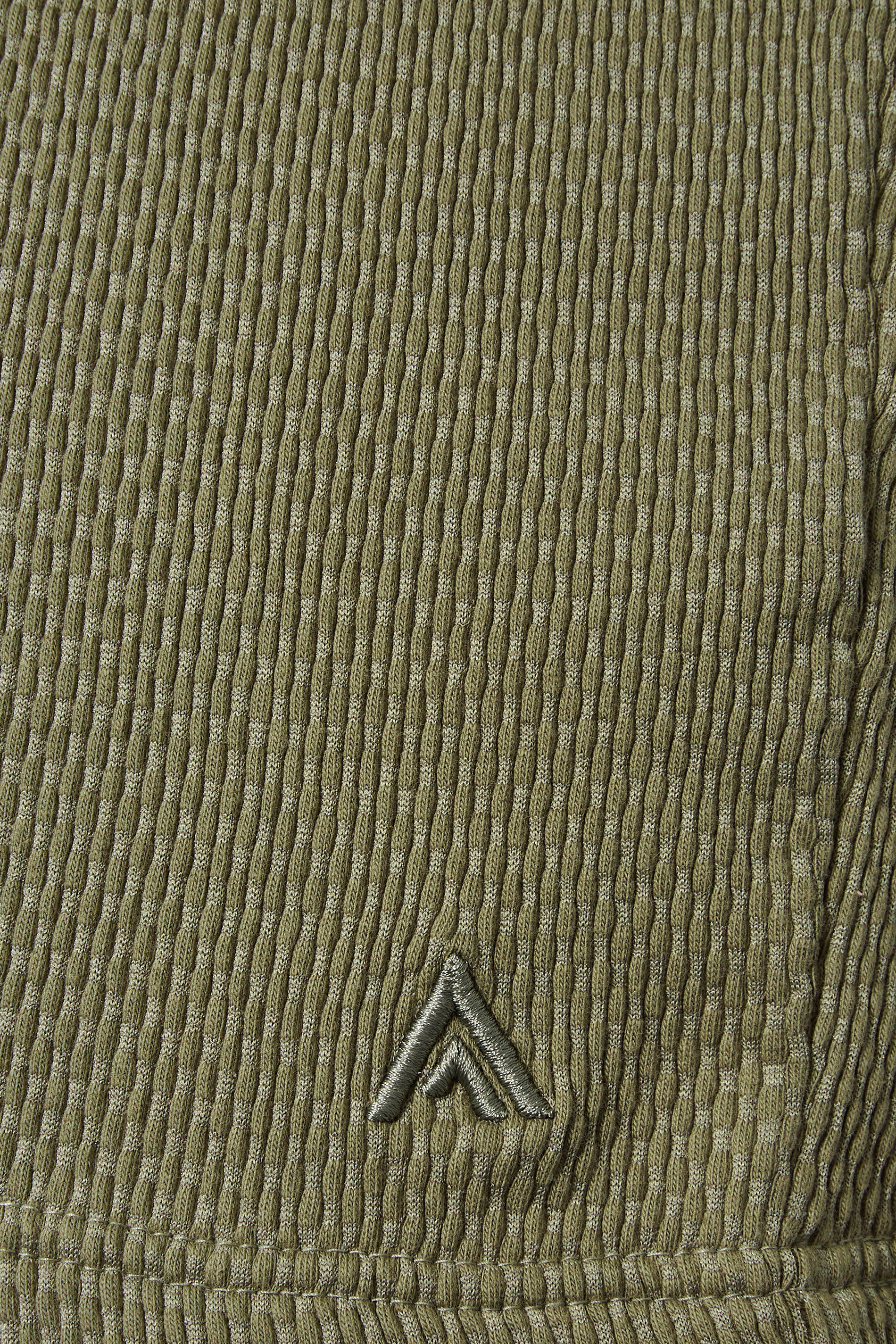 STUDIO A Big & Tall Khaki Green Popcorn Stitch Textured T-Shirt | BadRhino 2