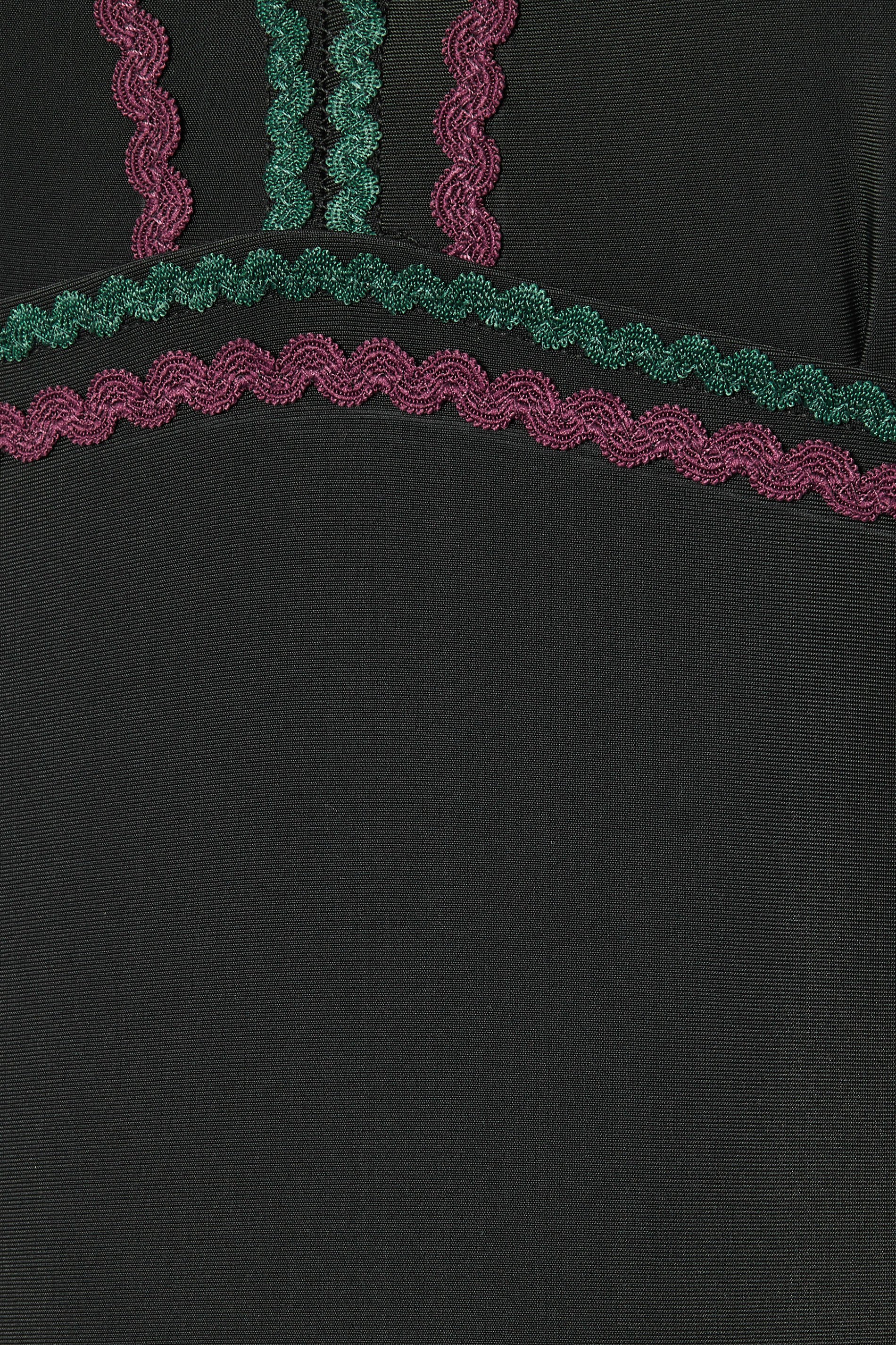 LTS Tall Black Aztec Trim Swimsuit | Long Tall Sally 6