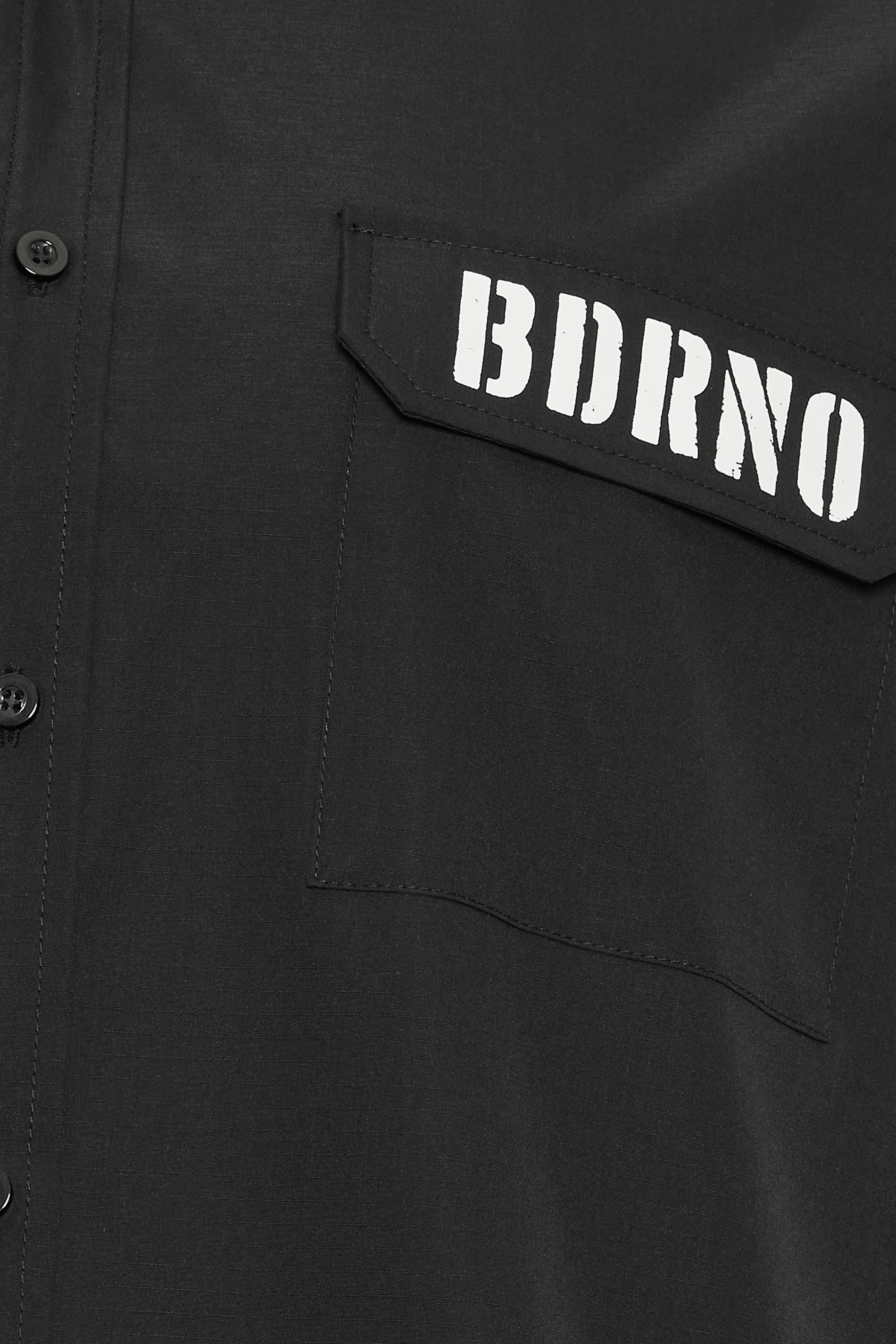 BadRhino Big & Tall Black Military Ripstop Shirt | BadRhino 5