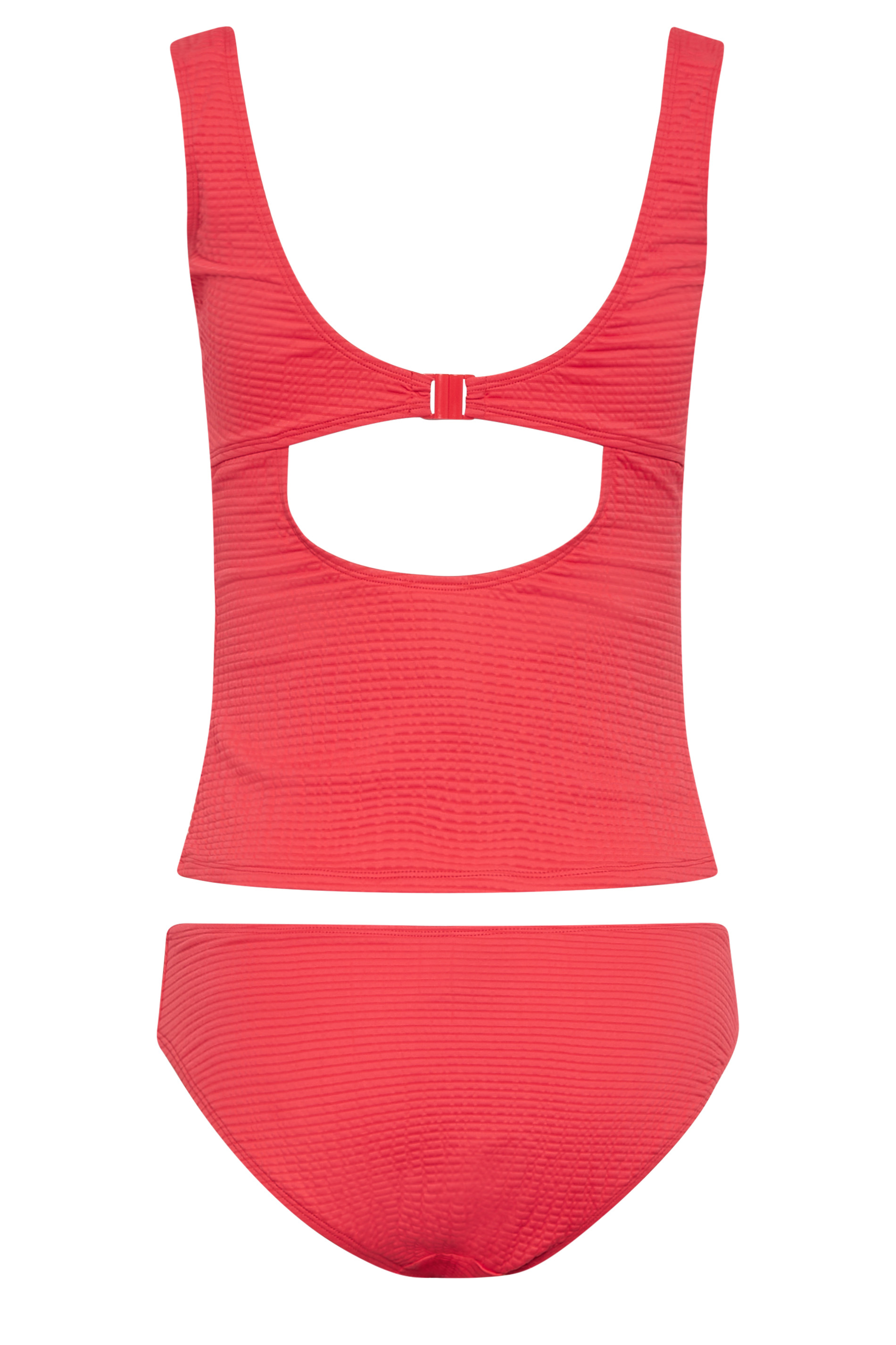 LTS Tall Red Textured Tankini | Long Tall Sally 8