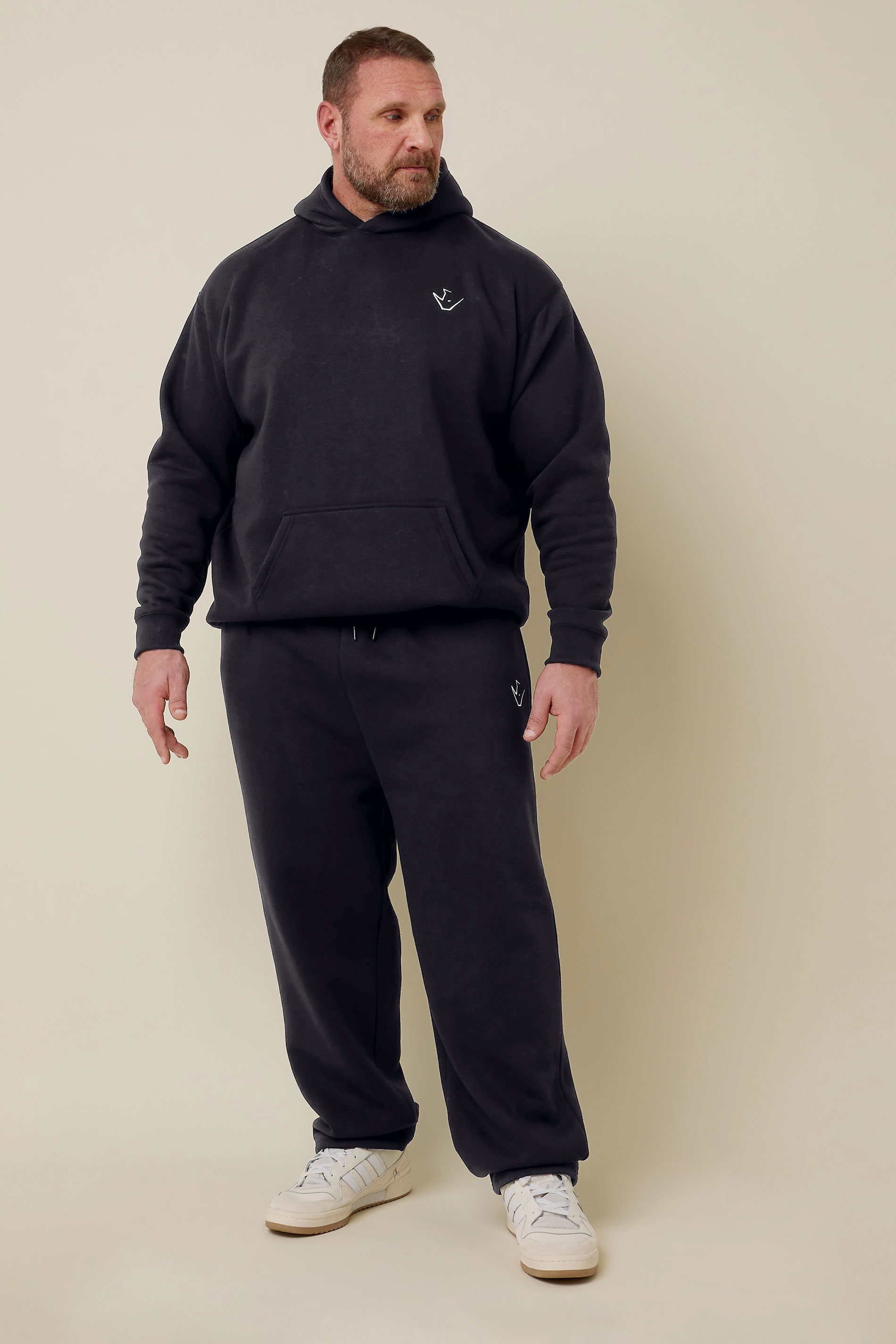 IronRhino Big & Tall Black 'Rest Day' Joggers | BadRhino 2