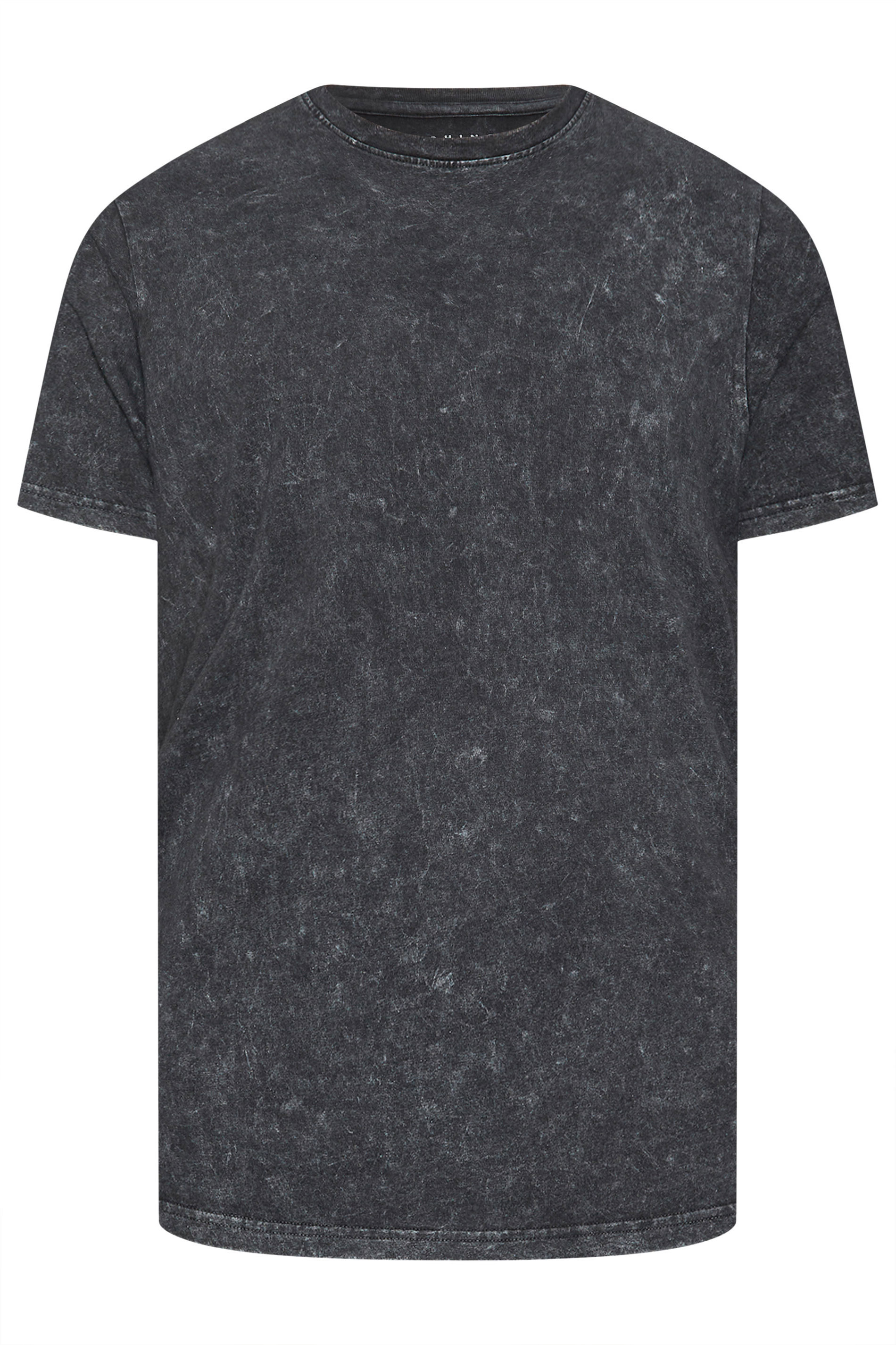 BadRhino Big & Tall Black Acid Wash T-Shirt | BadRhino 5