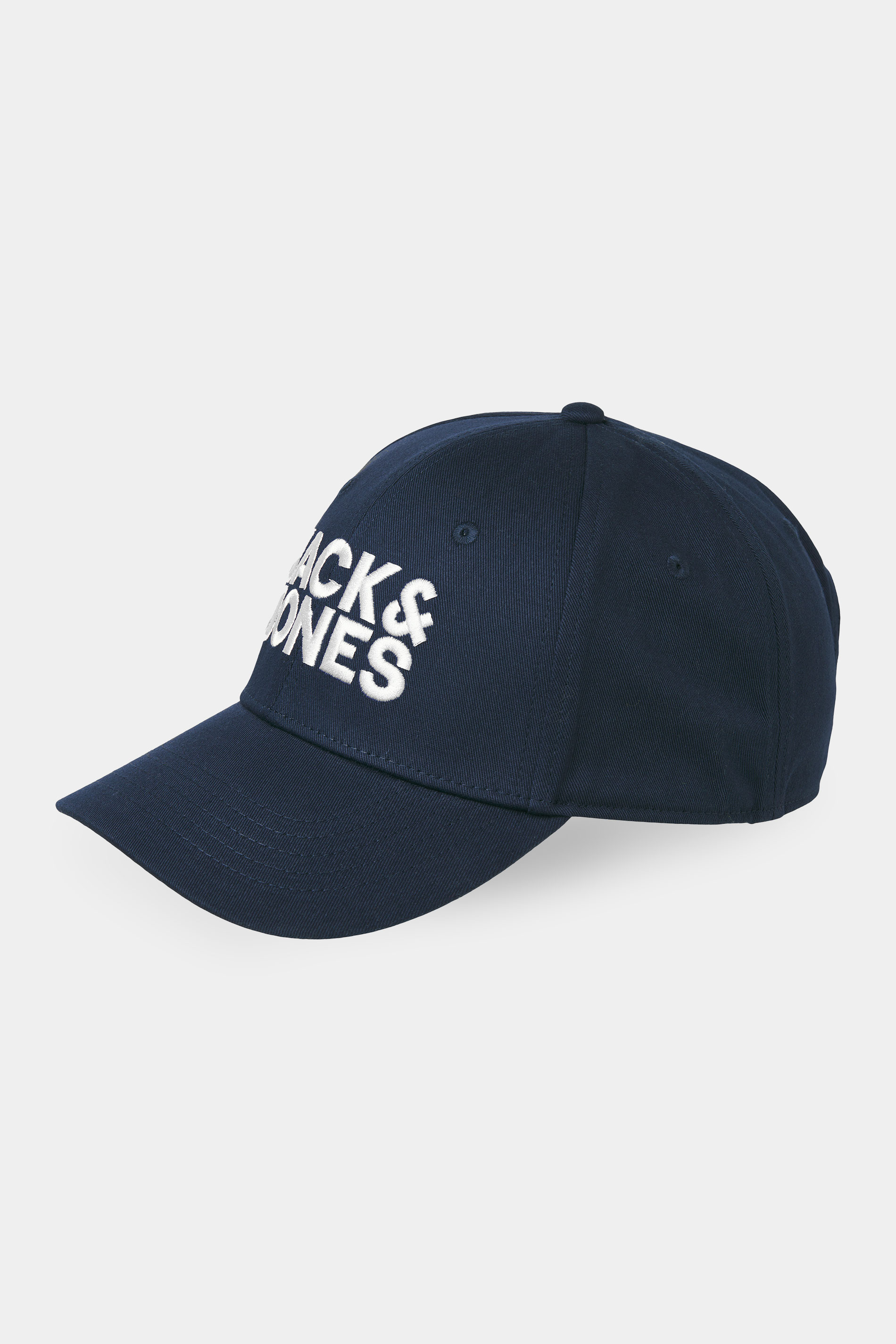 JACK & JONES Big & Tall Navy Blue & White Baseball Cap | BadRhino 1
