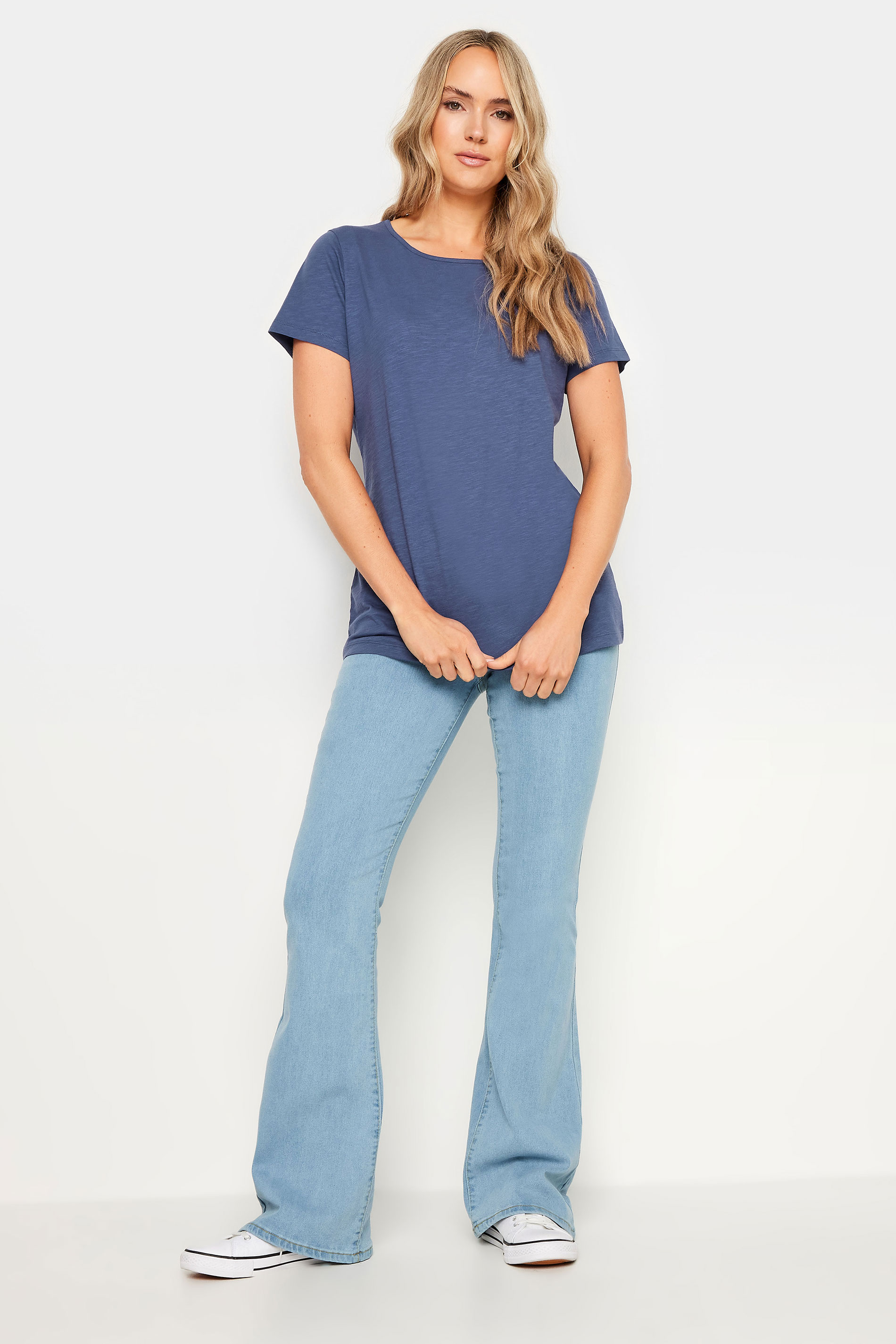 LTS Tall 3 PACK Pink & Blue Scoop Neck T-Shirts 4