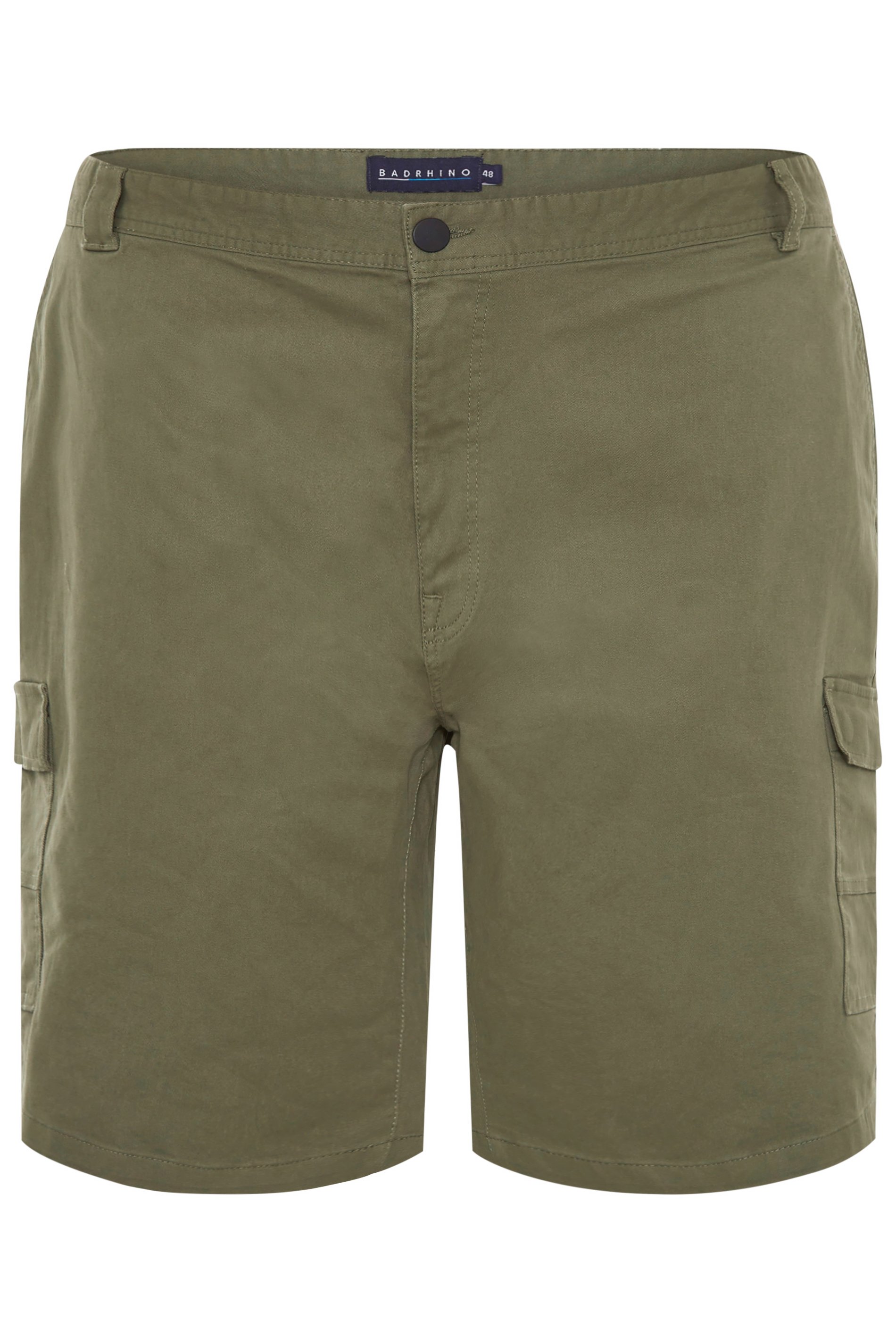 BadRhino Khaki Green Stretch Cargo Shorts | BadRhino 6