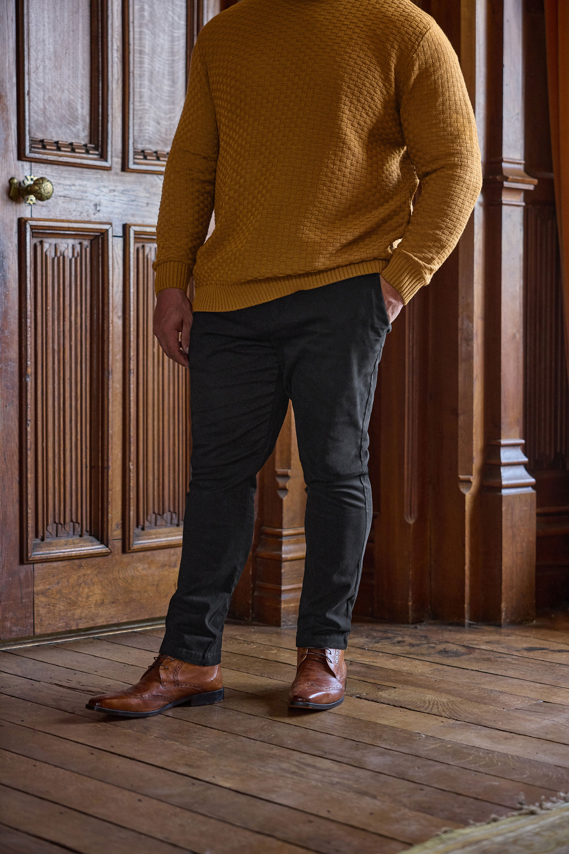 BadRhino Black Stretch Chinos | BadRhino 2