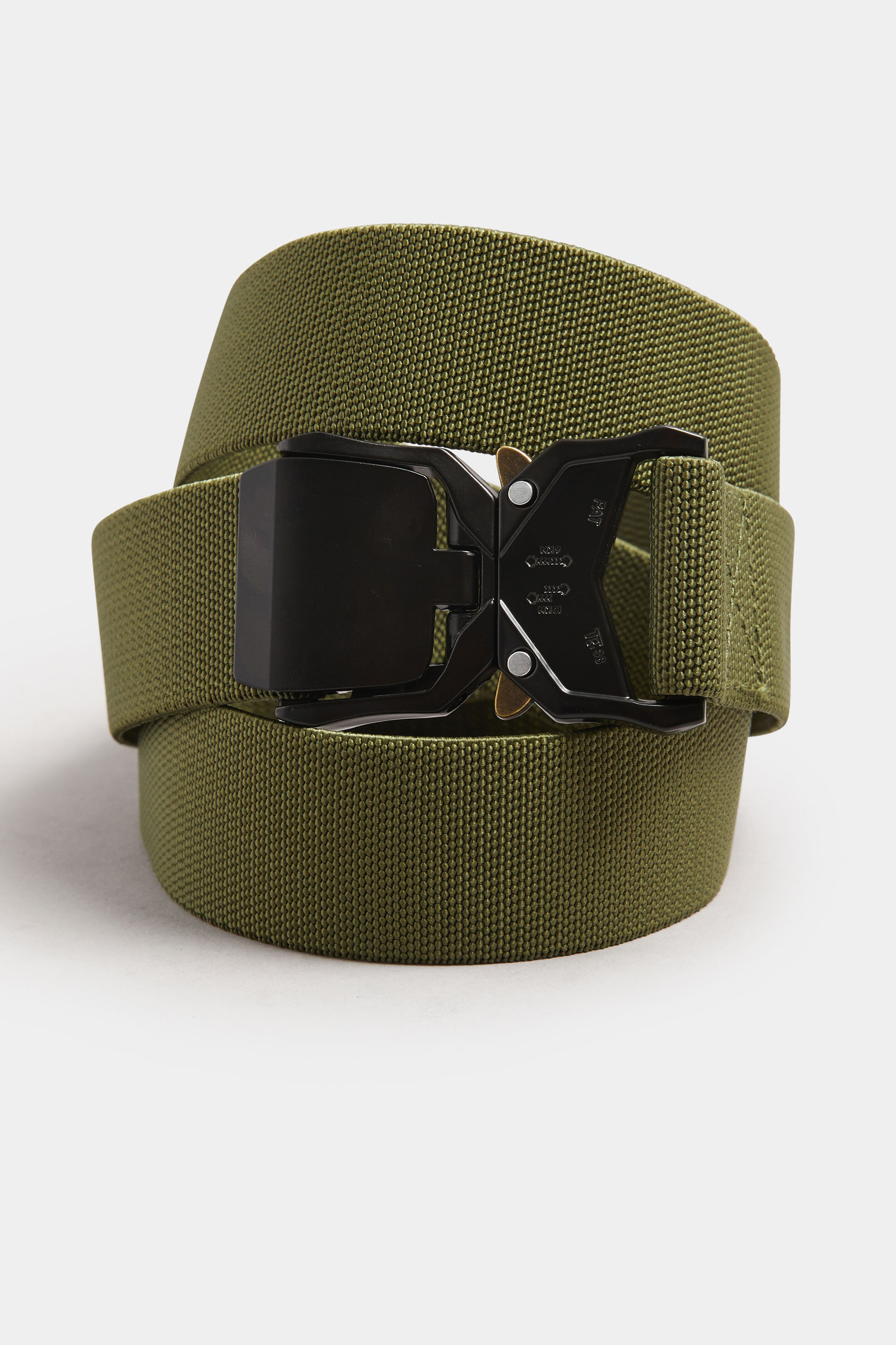 D555 Khaki Green Buckle Belt | BadRhino  1