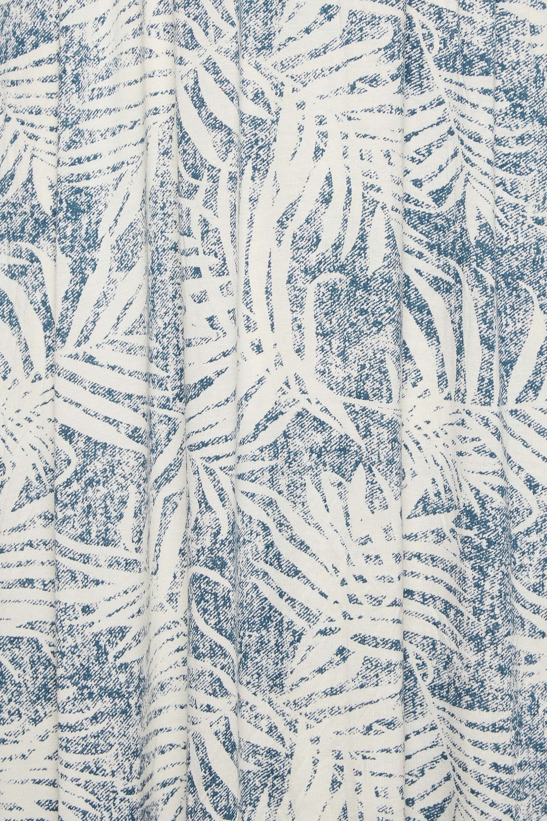 LTS Tall Light Blue Leaf Print Split Maxi Dress | Long Tall Sally  6