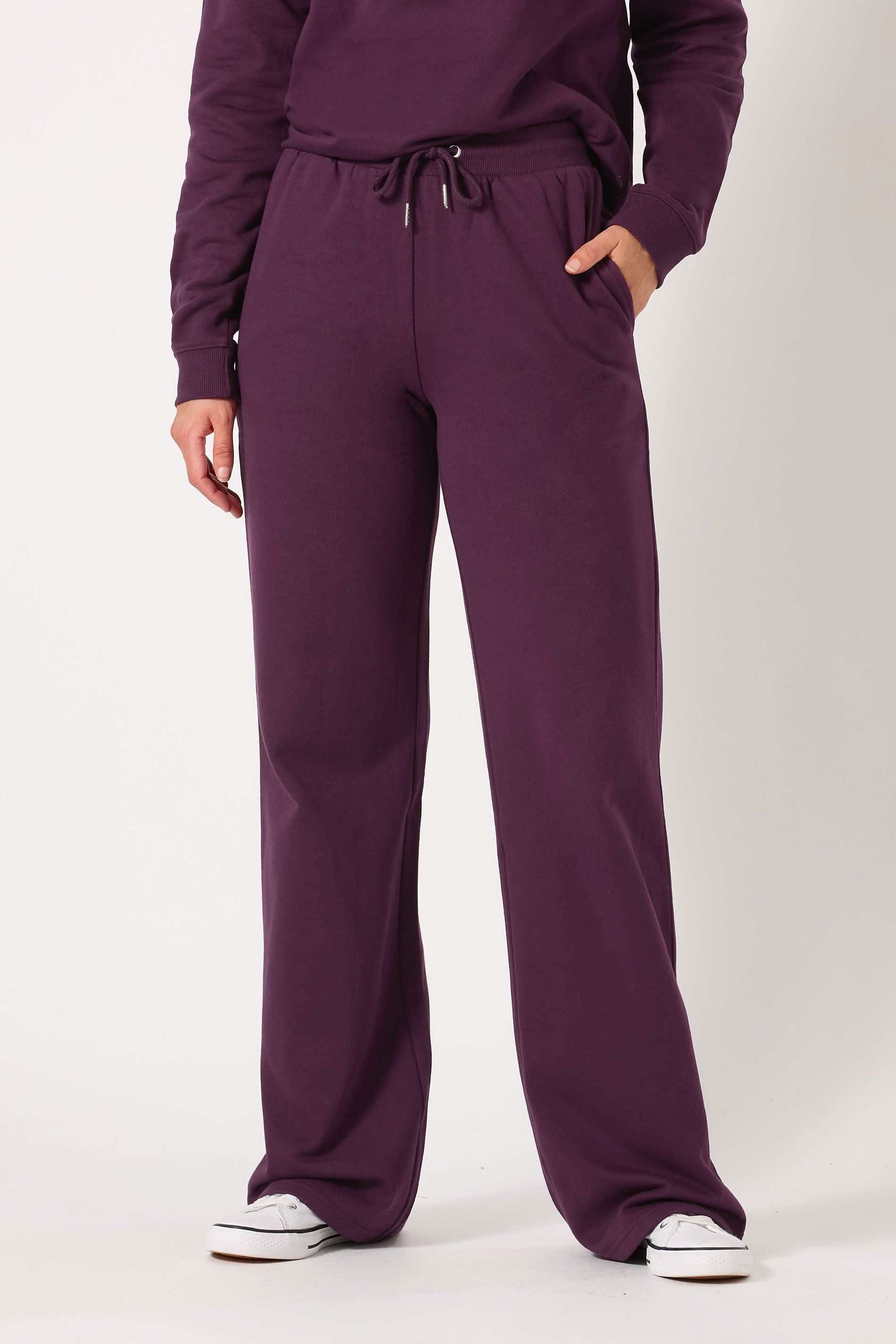 LTS Tall Purple Wide Leg Joggers | Long Tall Sally 2