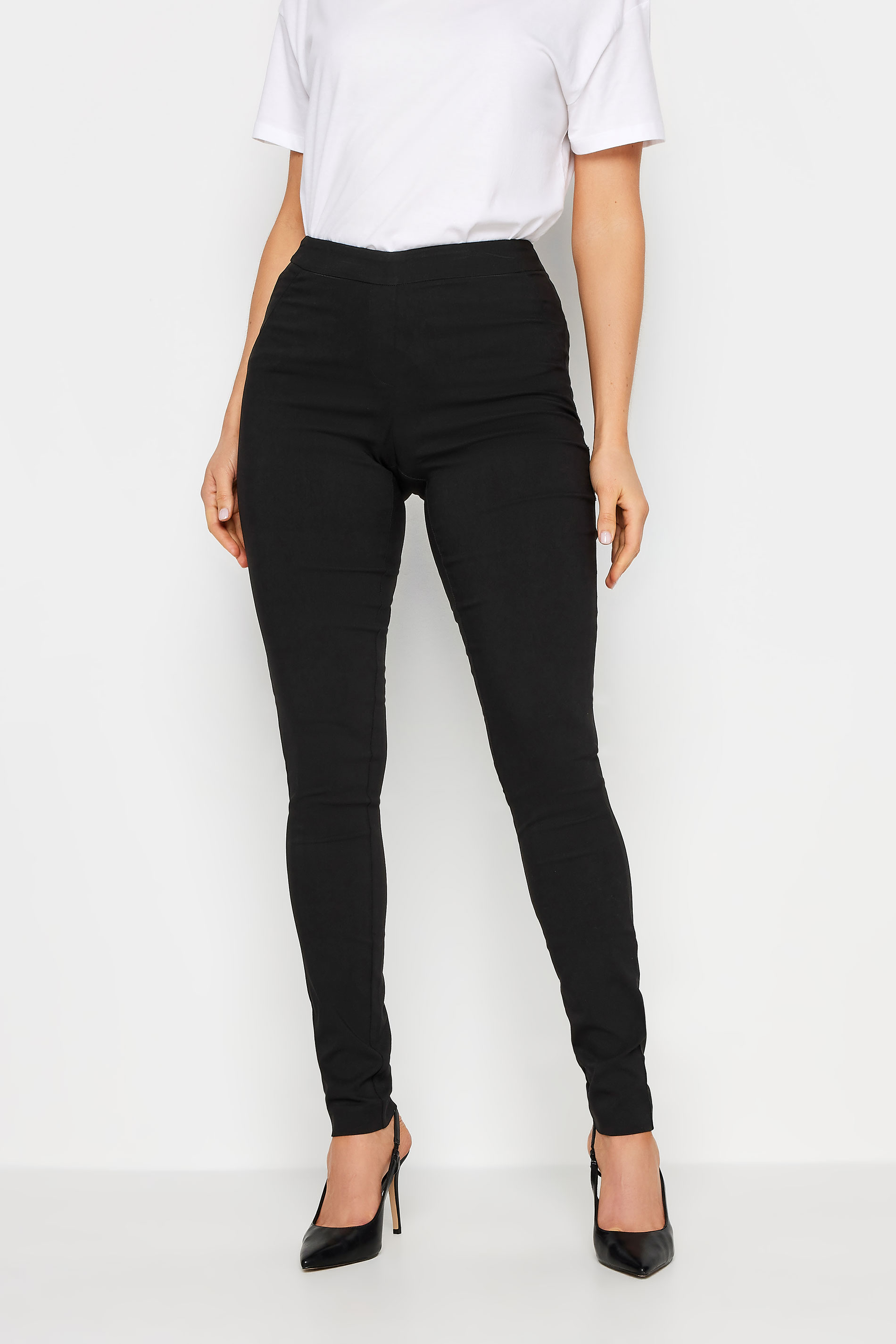 LTS Tall Black Stretch Skinny Trousers | Long Tall Sally 2