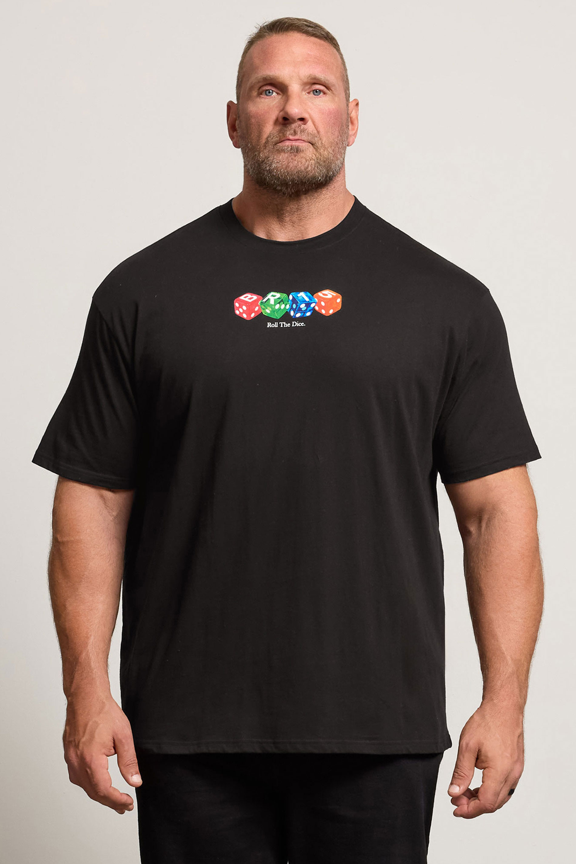 BadRhino Big & Tall Black Dice Graphic T-Shirt | BadRhino 1