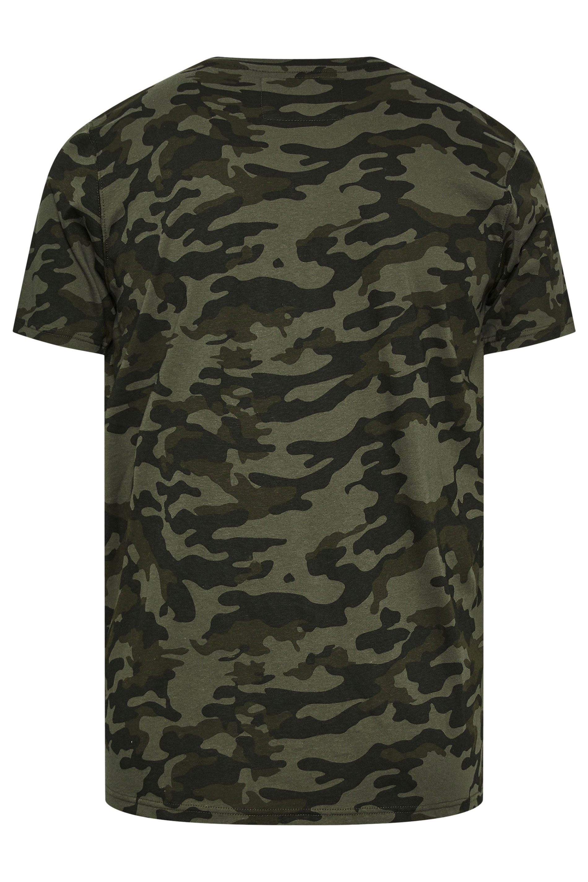 BadRhino Green Camo Print Crew Neck T-Shirt | BadRhino 9