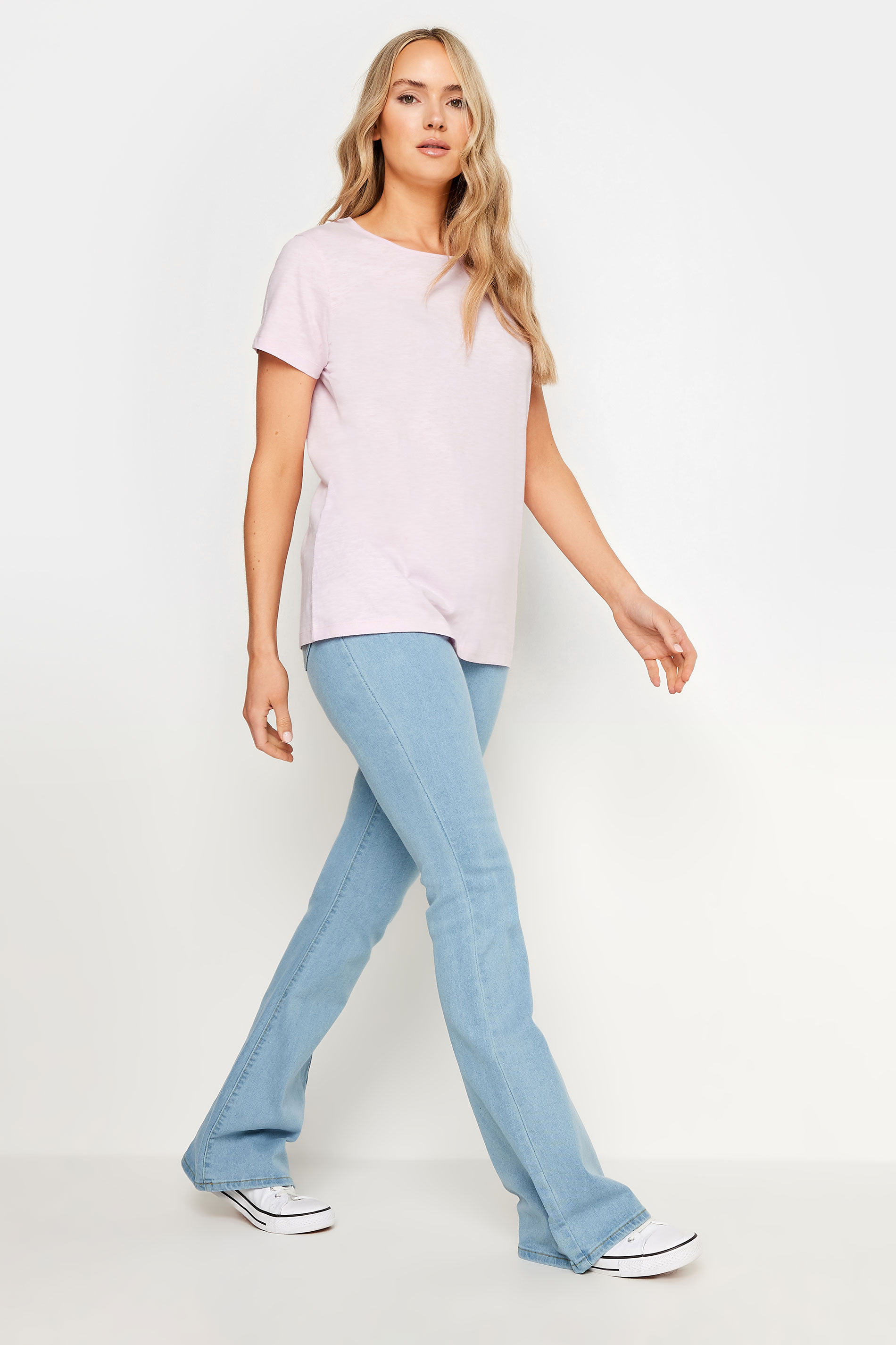 LTS Tall 3 PACK Pink & Blue Scoop Neck T-Shirts 3