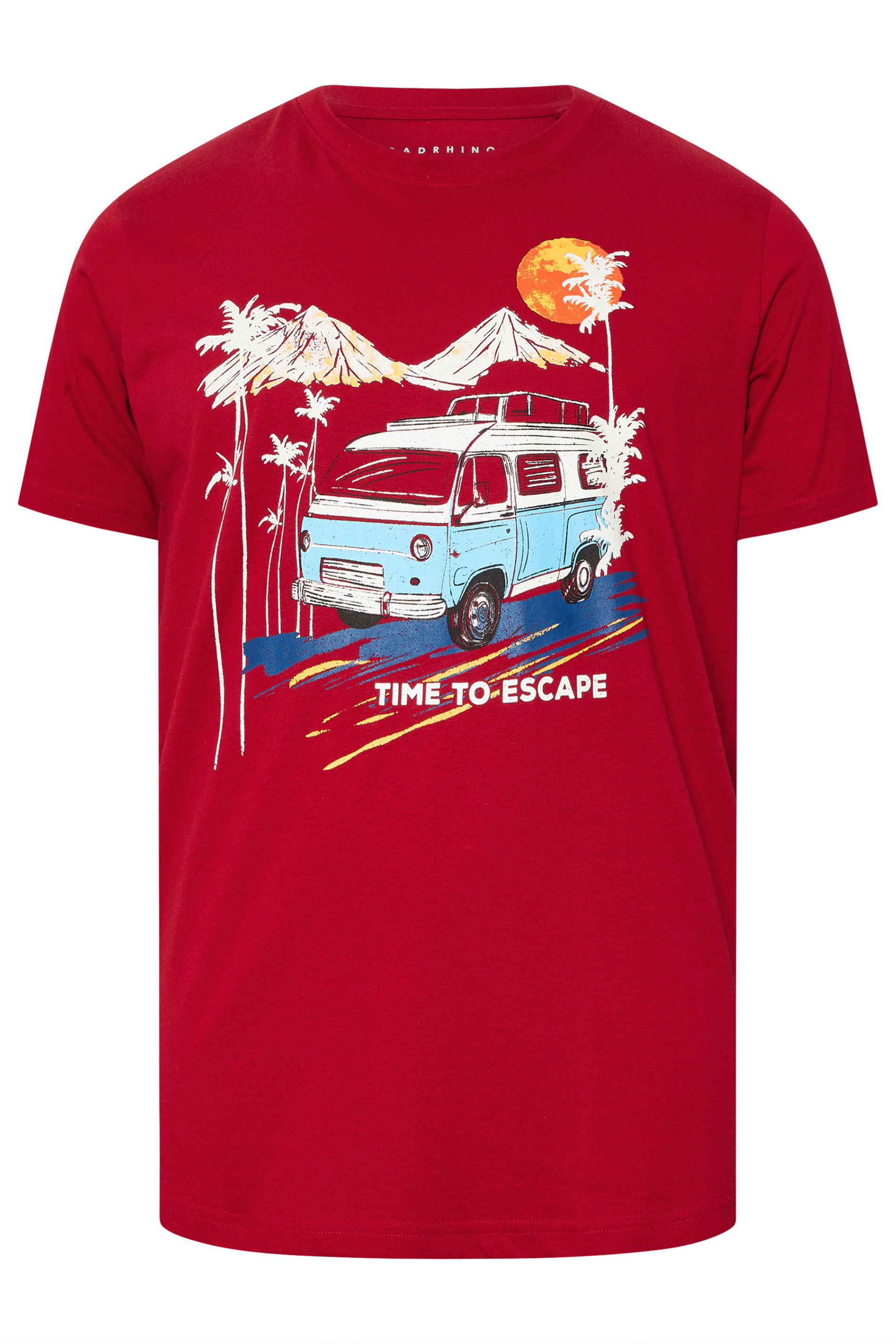 BadRhino Big & Tall Red Camper Graphic T-Shirt | BadRhino 6