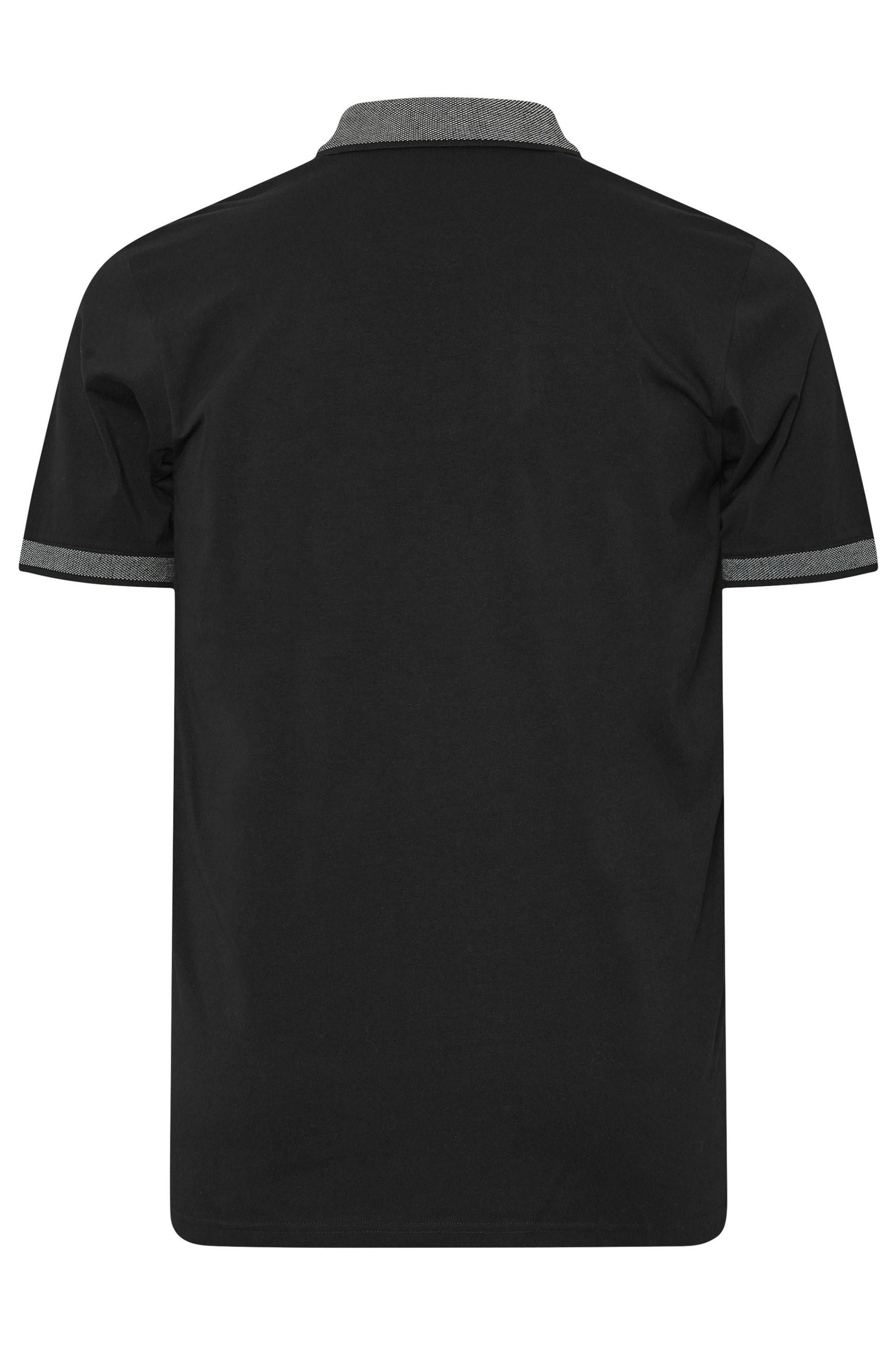 BadRhino Big & Tall Black Chambray Polo Shirt | BadRhino 8