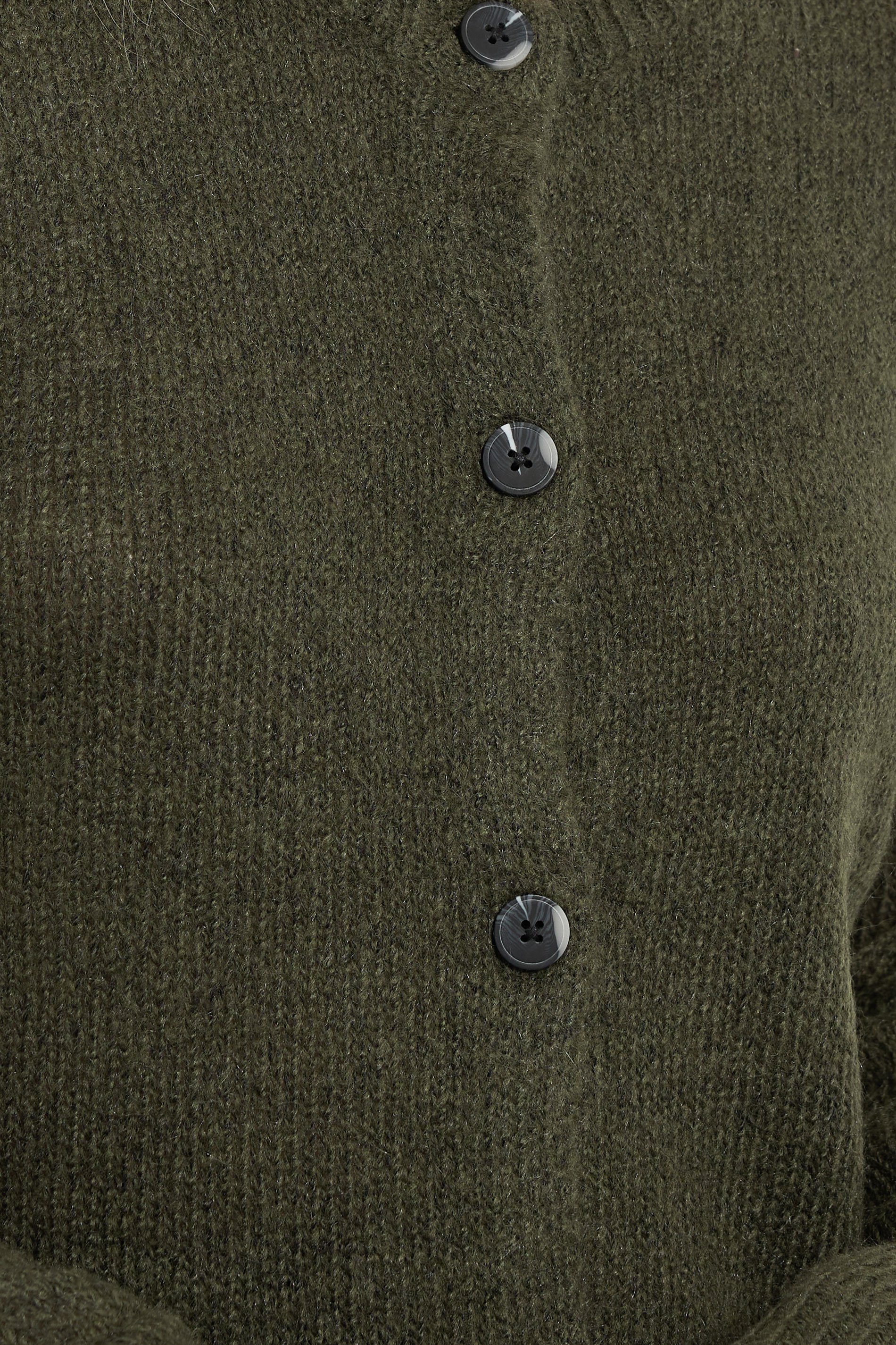 LTS Tall Khaki Green Knitted Button Cardigan | Long Tall Sally 5