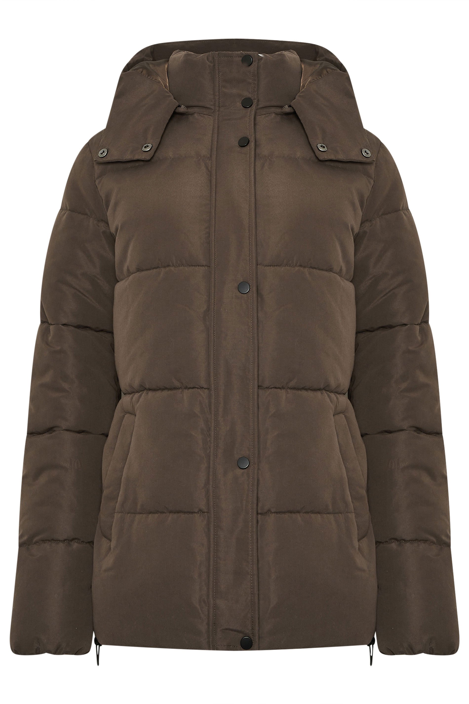 LTS Tall Chocolate Brown Padded Coat | Long Tall Sally 5