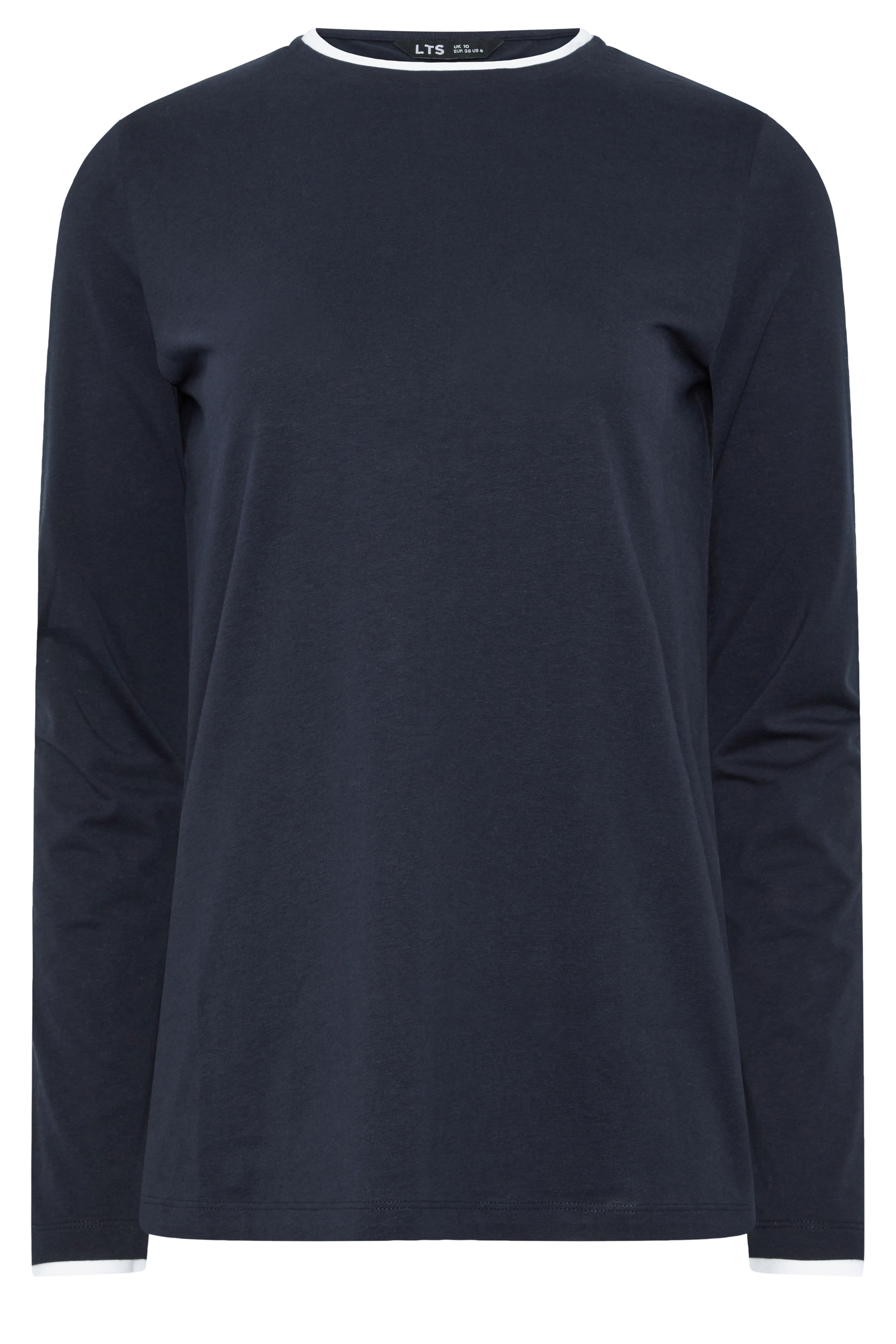LTS Tall Navy Blue Layered Long Sleeve T-Shirt | Long Tall Sally