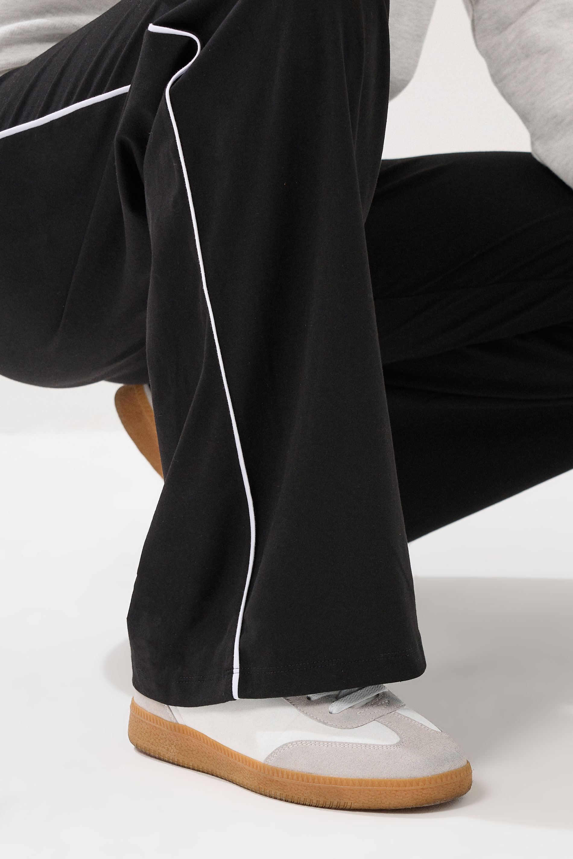 LTS Tall Black Striped Wide Leg Leggings | Long Tall Sally 5