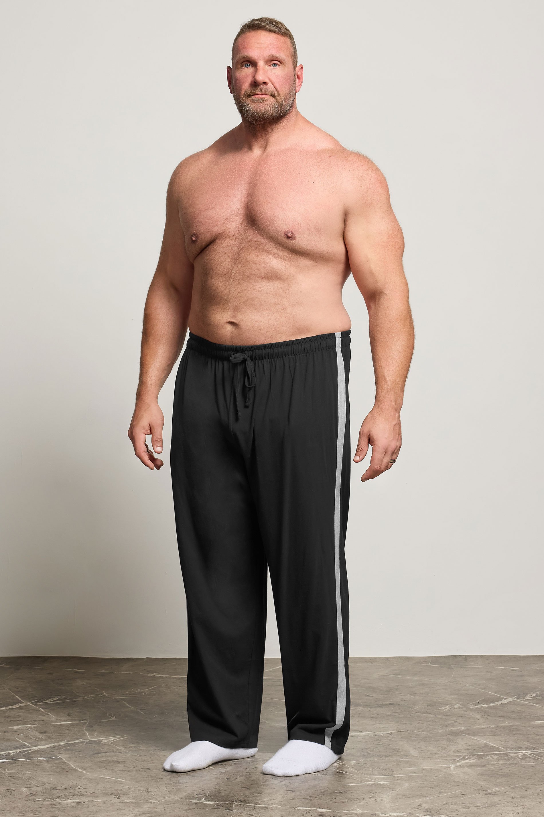 BadRhino Big & Tall Black Lightweight Lounge Joggers 2