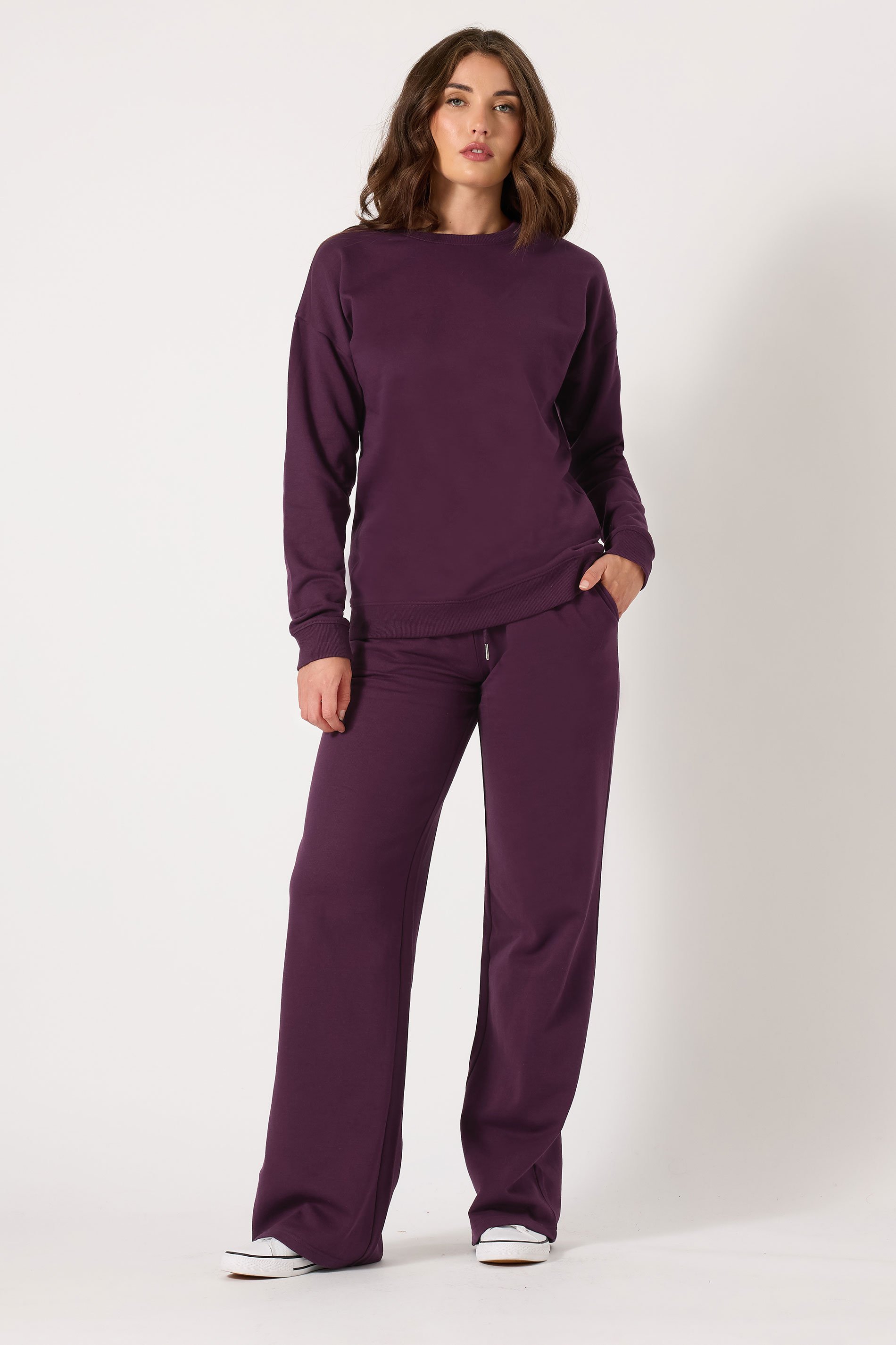 LTS Tall Purple Crew Neck Sweatshirt | Long Tall Sally 3