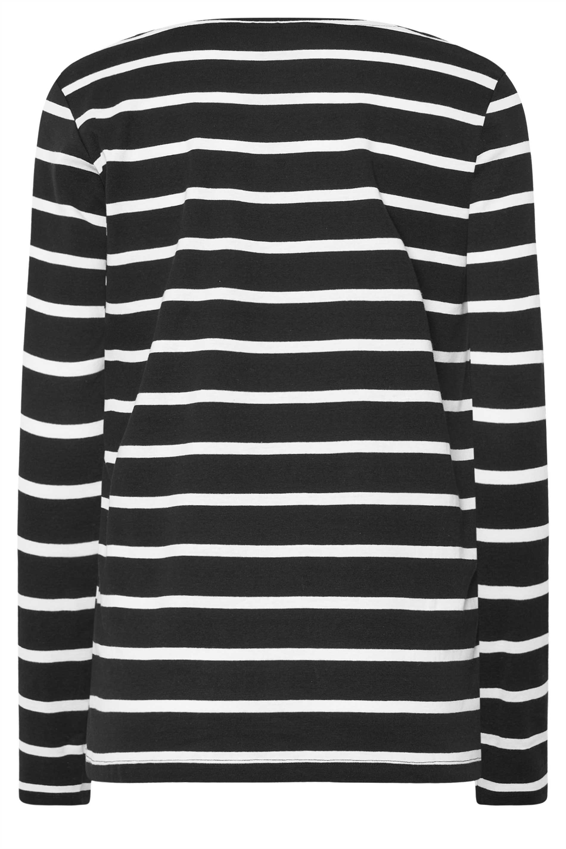 LTS Tall 2 PACK Black Stripe Print Long Sleeve T-Shirts | Long Tall Sally 9