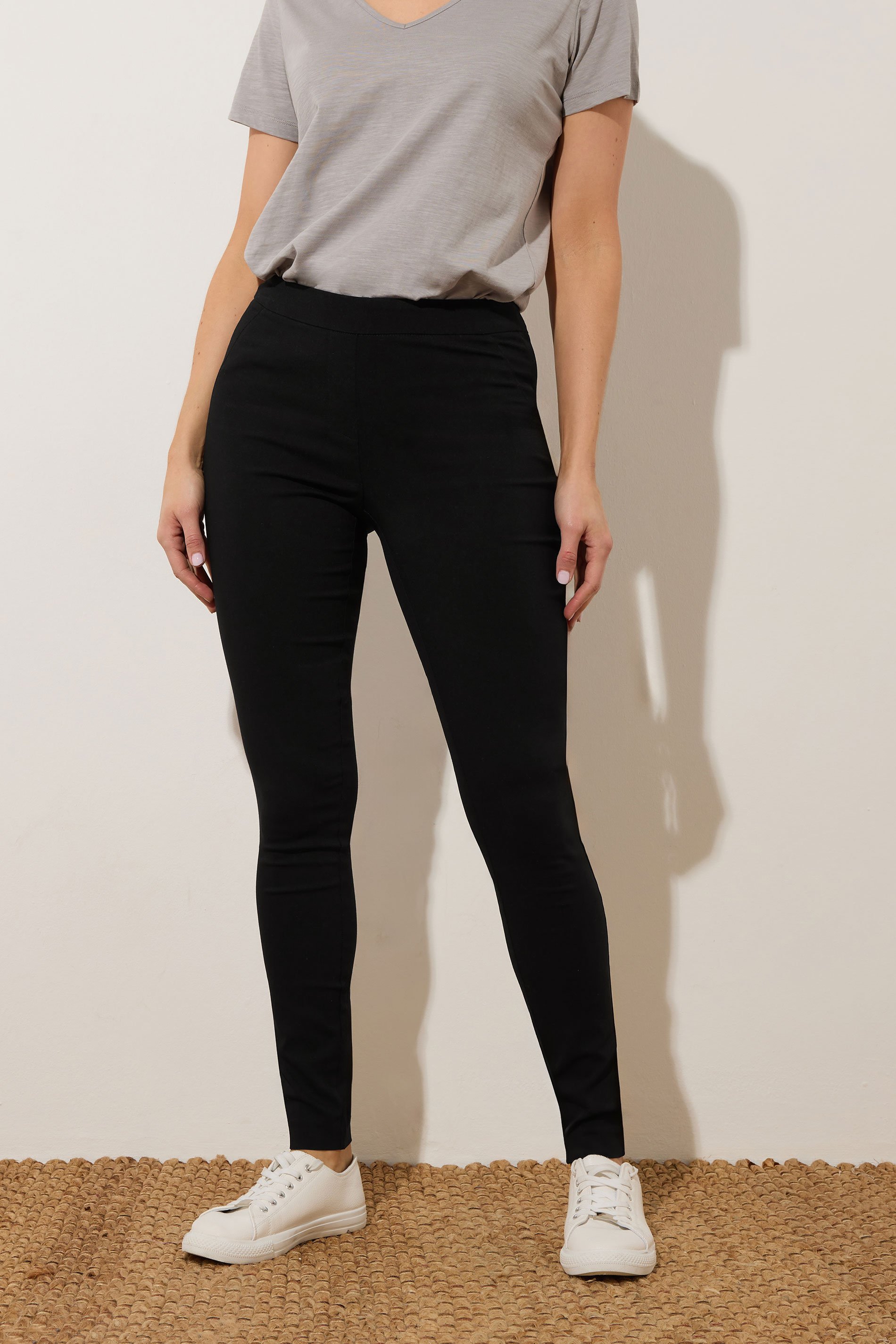 LTS Tall Black Stretch Skinny Trousers | Long Tall Sally
