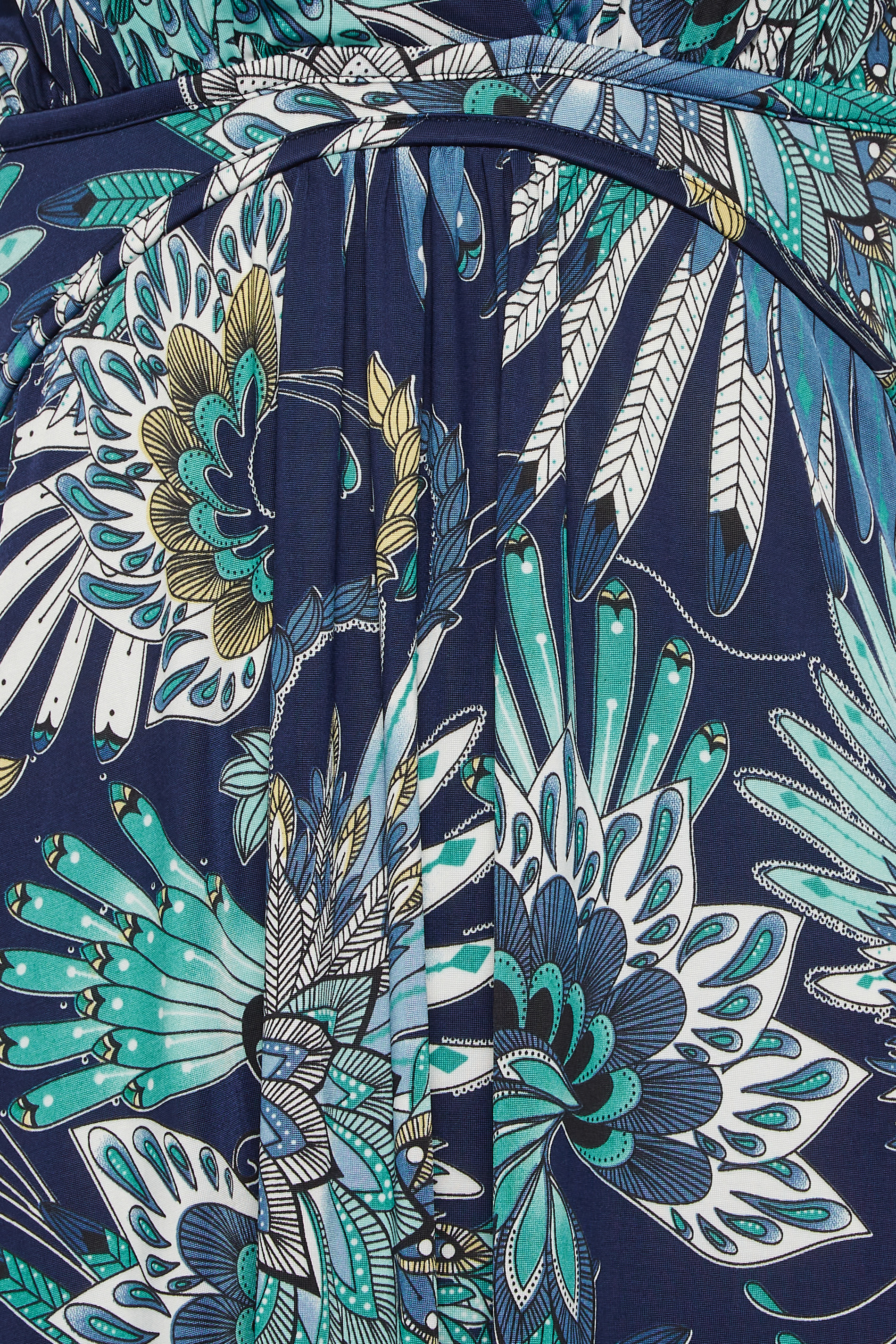 LTS Tall Women's Blue Floral Print V-Neck Sleeveless Maxi Dress | Long Tall Sally 2