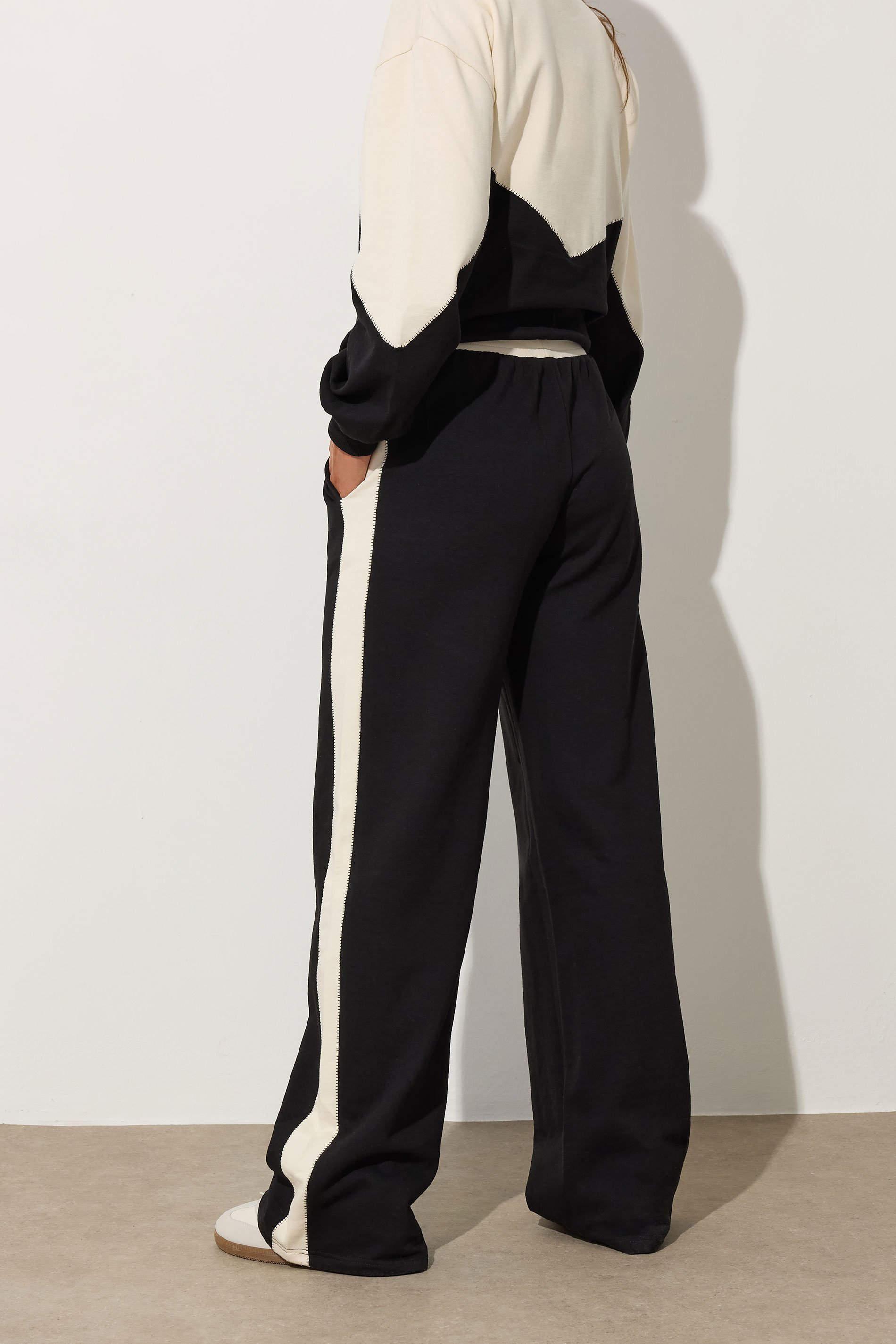 LTS Tall Black Contrast Stripe Jogger | Long Tall Sally 3